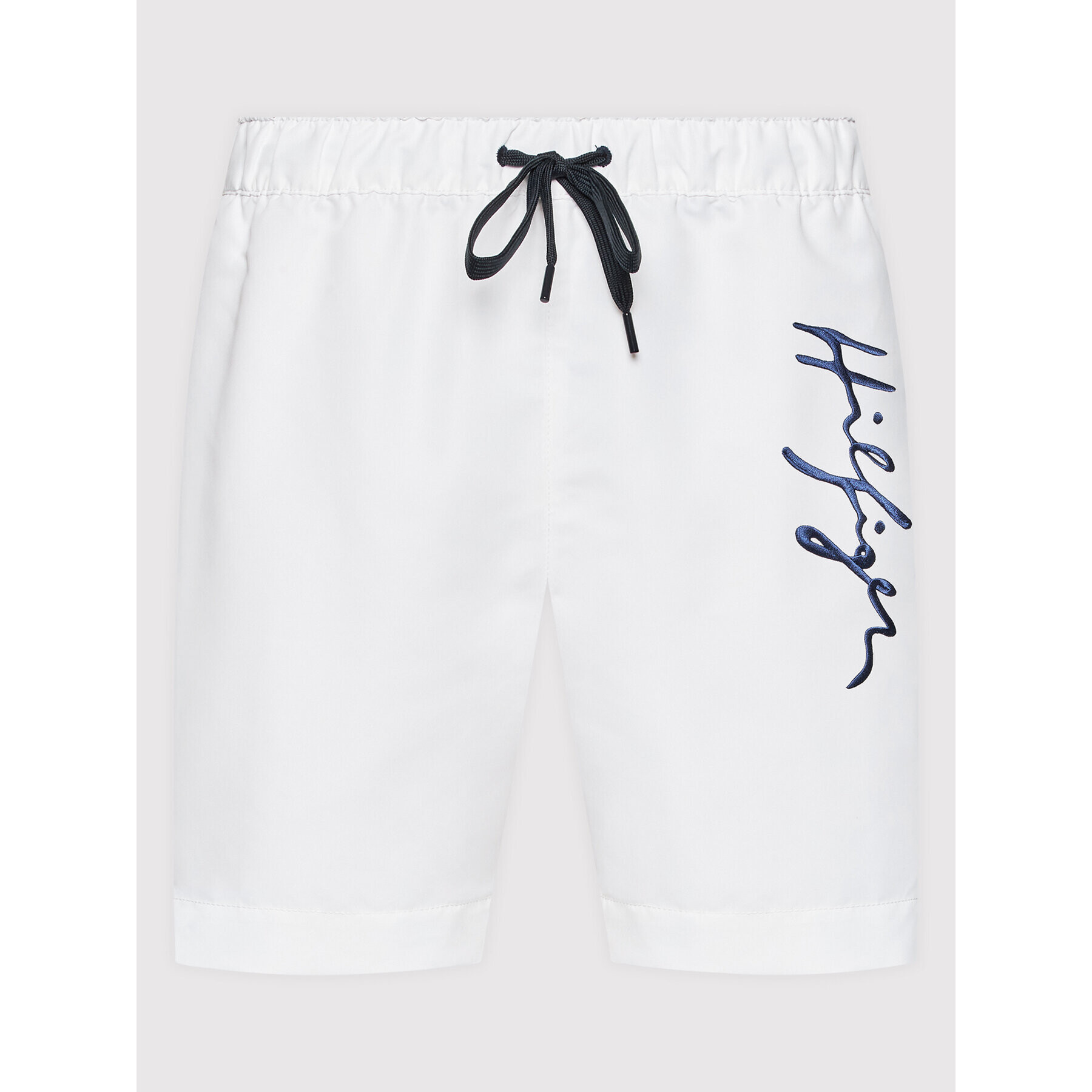 Tommy Hilfiger Pantaloni scurți pentru înot Medium Drawstring UM0UM02299 Alb Regular Fit - Pled.ro