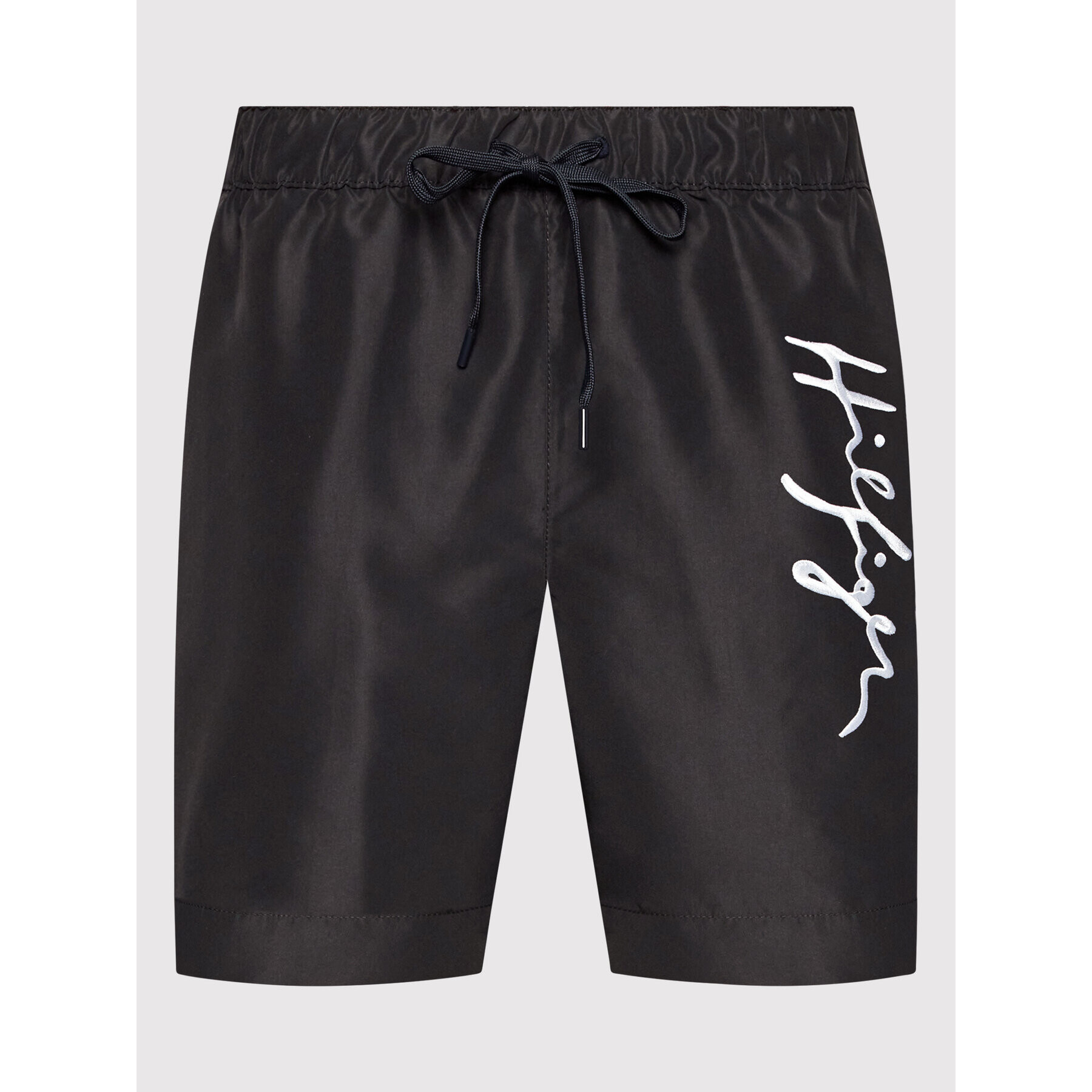 Tommy Hilfiger Pantaloni scurți pentru înot Medium Drawstring UM0UM02299 Negru Regular Fit - Pled.ro