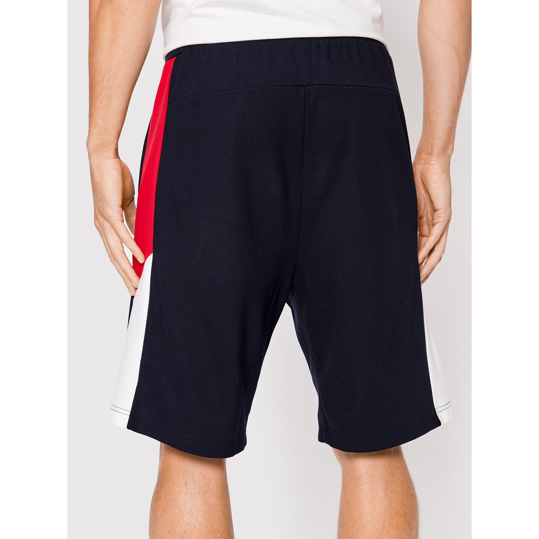 Tommy Hilfiger Pantaloni scurți sport Colorblocked MW0MW26851 Bleumarin Regular Fit - Pled.ro