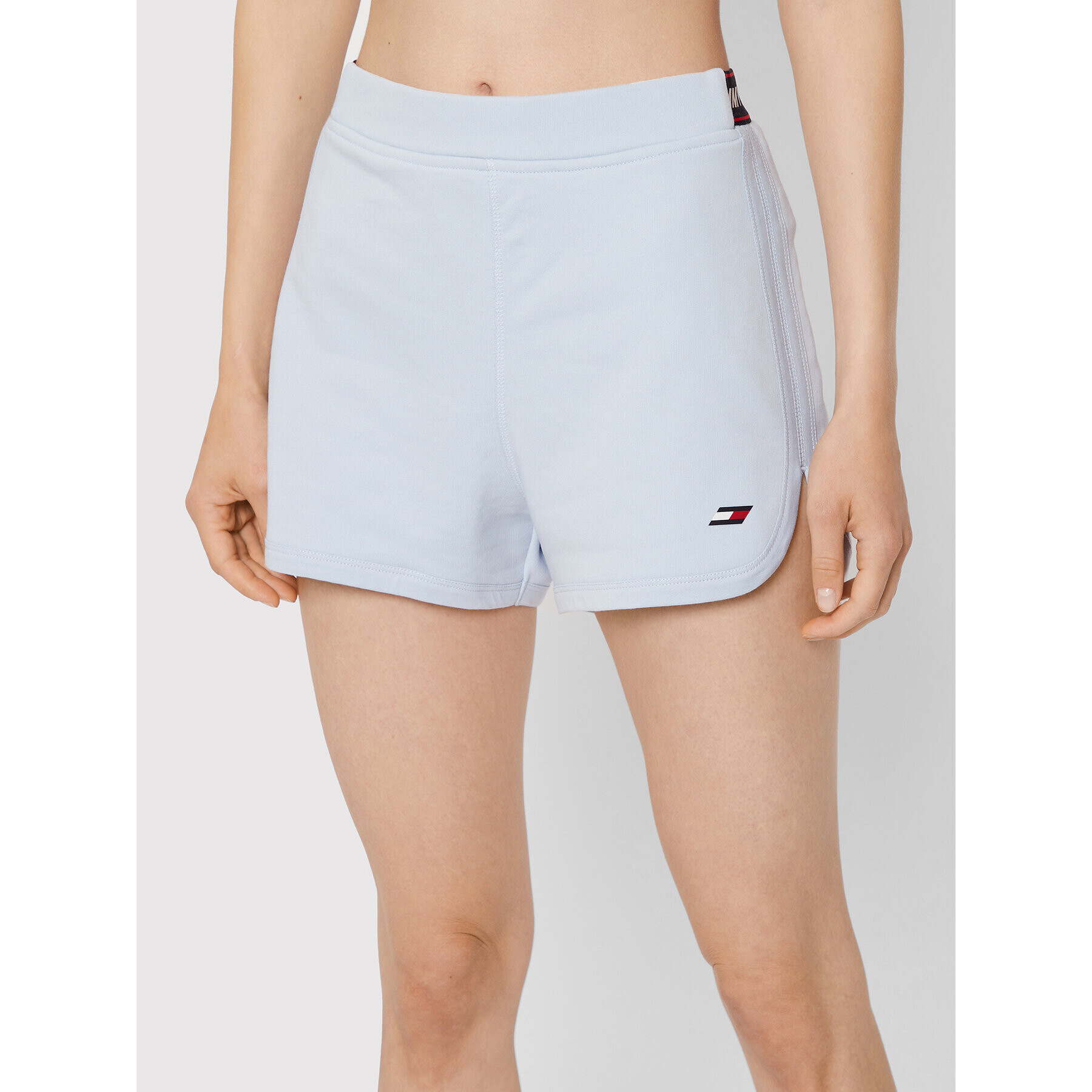 Tommy Hilfiger Pantaloni scurți sport Tape S10S101432 Albastru Regular Fit - Pled.ro