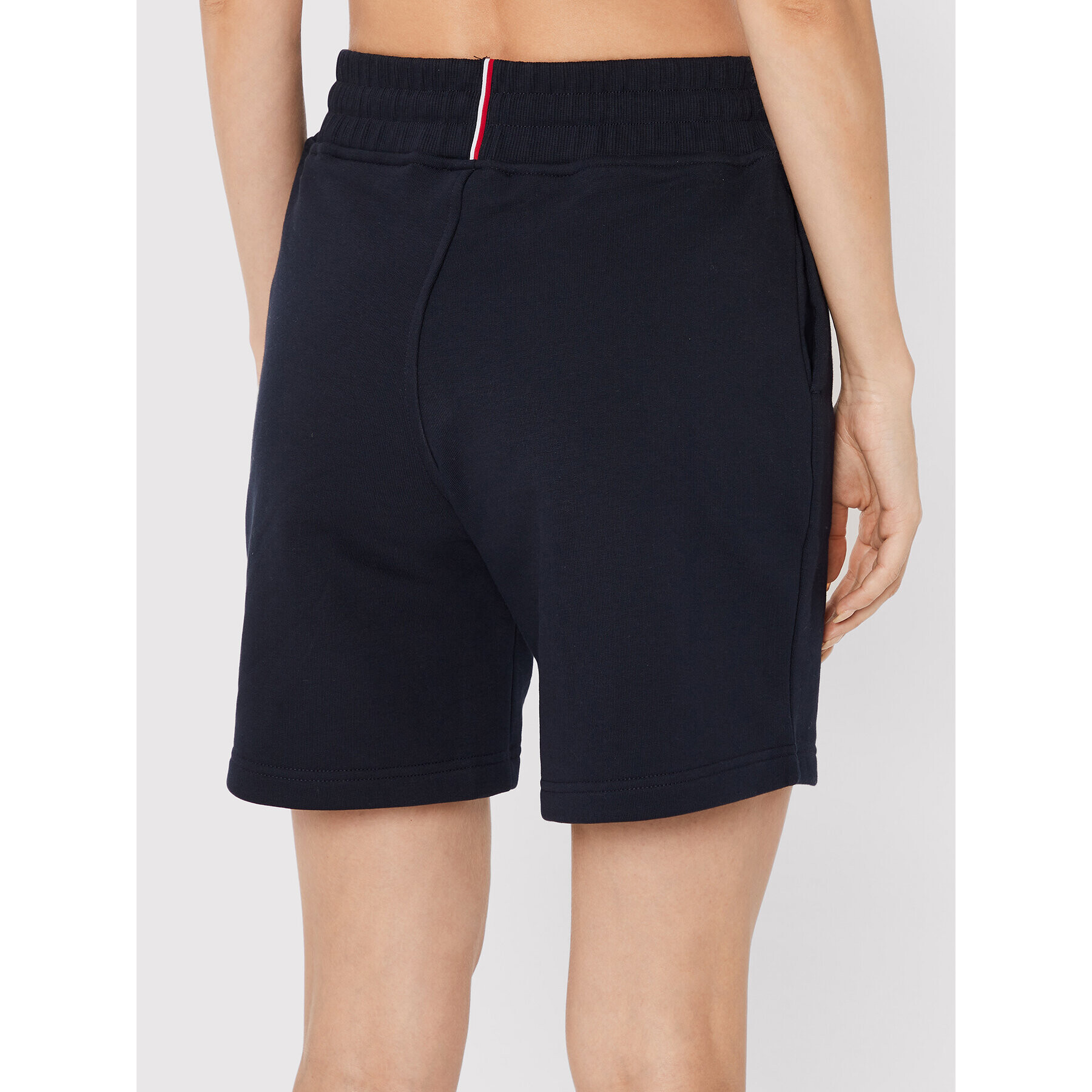 Tommy Hilfiger Pantaloni scurți sport Terry Rolled-Up S10S101310 Bleumarin Regular Fit - Pled.ro