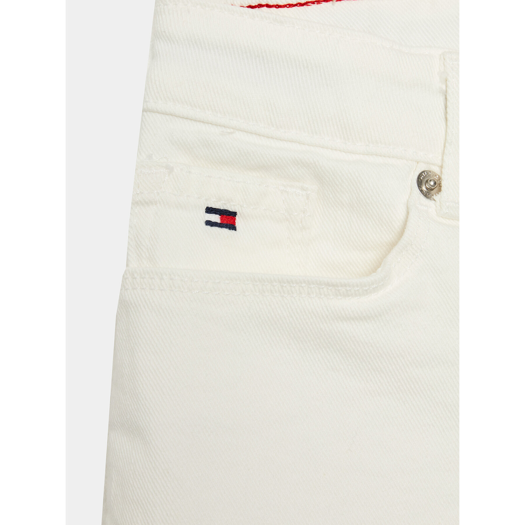 Tommy Hilfiger Pantaloni scurți de blugi Nora KG0KG07243 D Alb Skinny Fit - Pled.ro