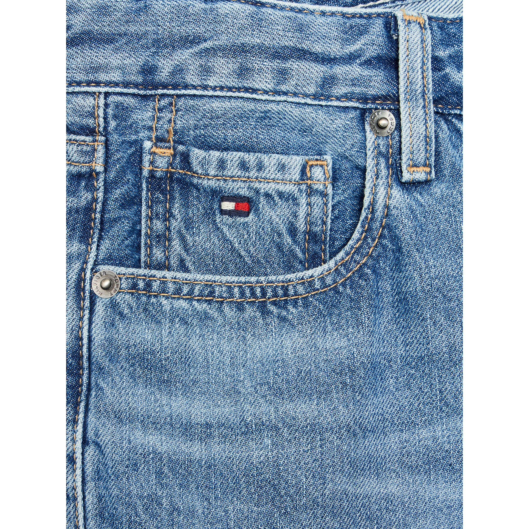 Tommy Hilfiger Pantaloni scurți de blugi Skater KB0KB08132 D Albastru Regular Fit - Pled.ro