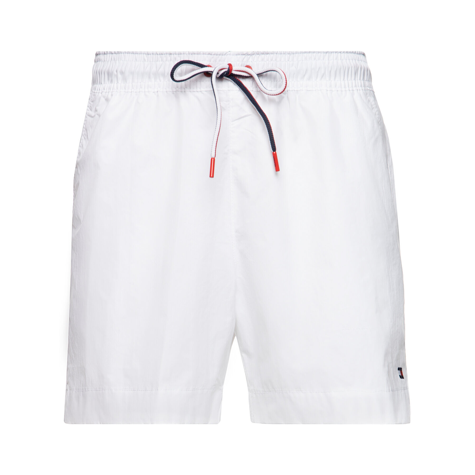 Tommy Hilfiger Pantaloni scurți pentru înot Medium Drawstring UM0UM01710 Alb Regular Fit - Pled.ro