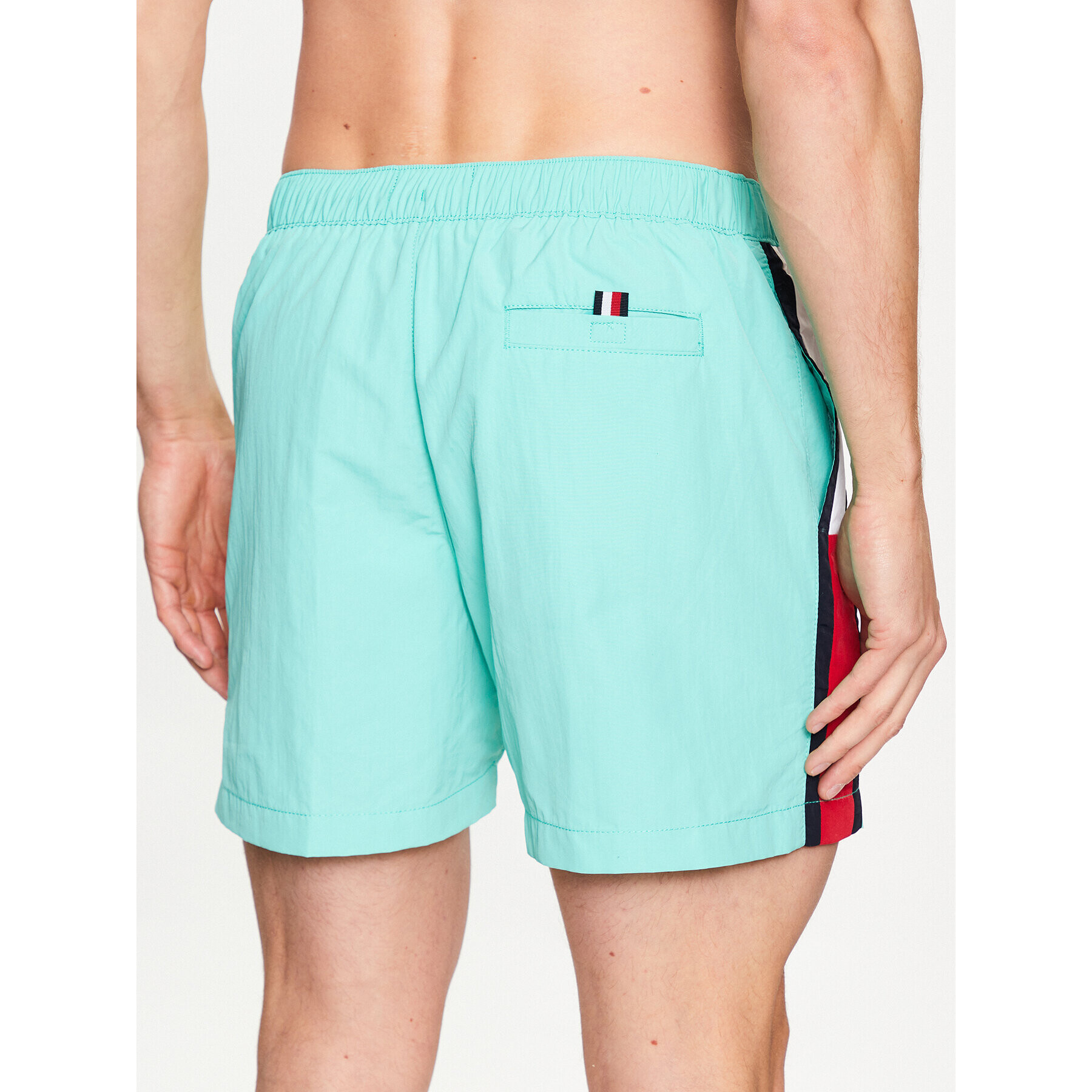 Tommy Hilfiger Pantaloni scurți pentru înot UM0UM02730 Verde Slim Fit - Pled.ro