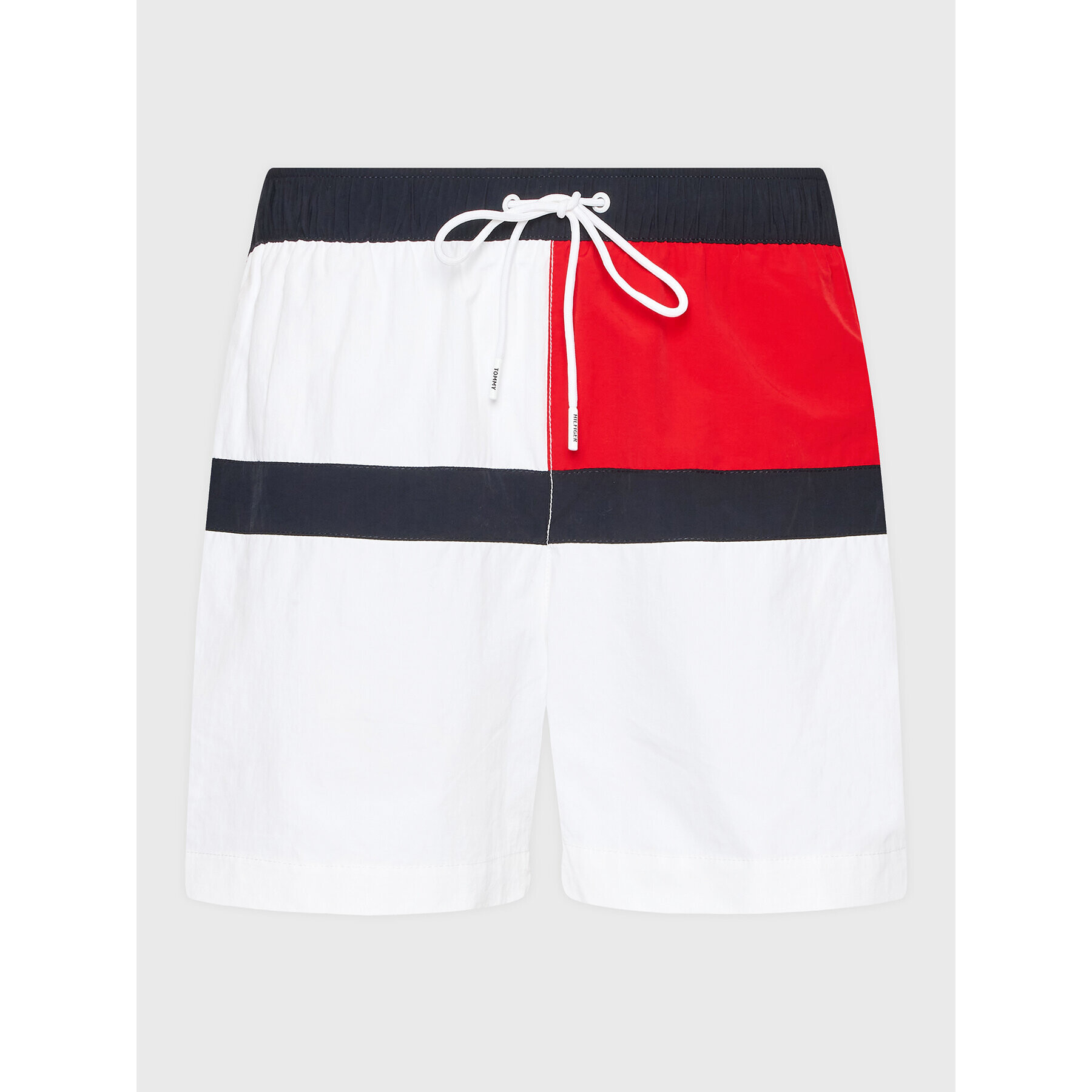 Tommy Hilfiger Pantaloni scurți pentru înot UM0UM02744 Alb Regular Fit - Pled.ro