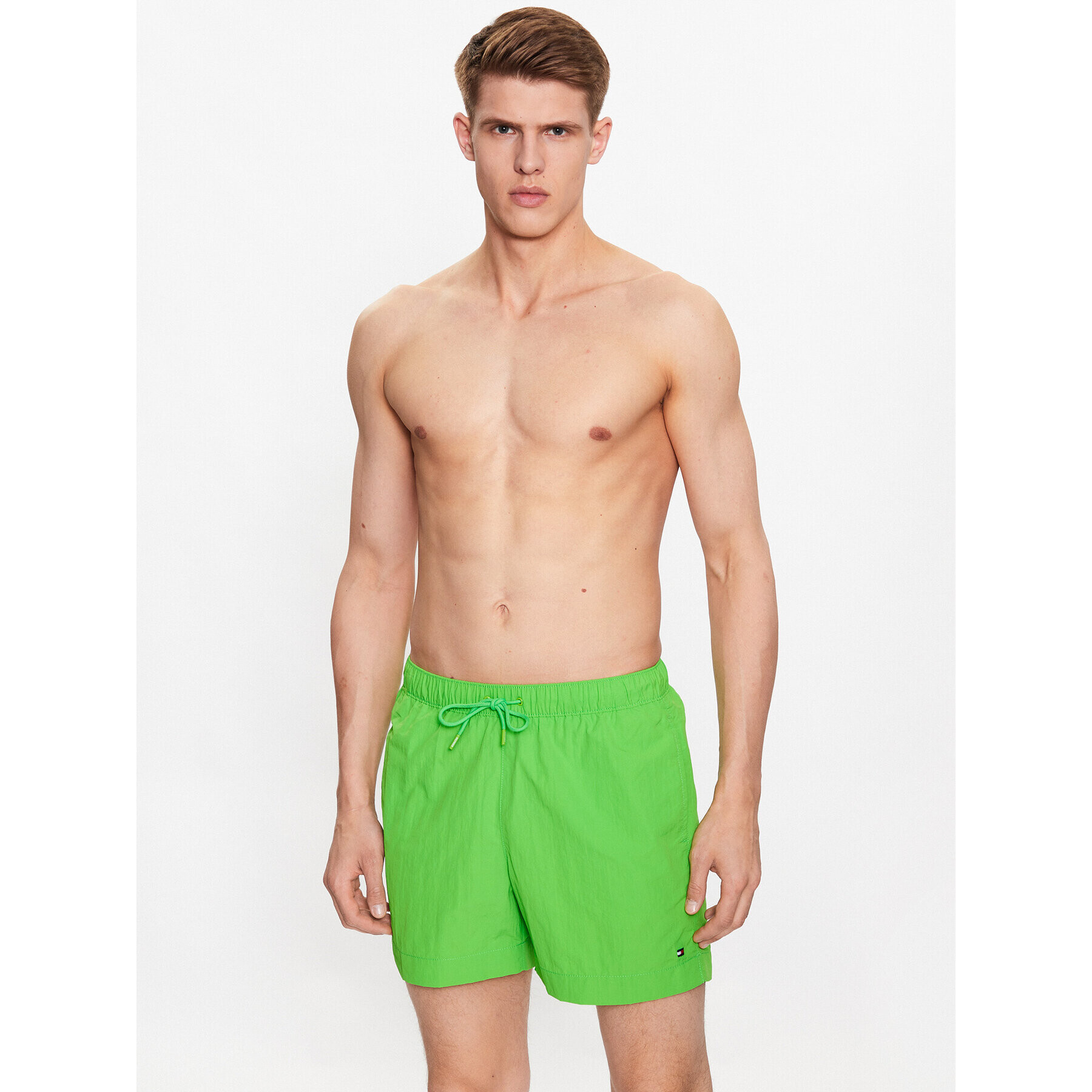 Tommy Hilfiger Pantaloni scurți pentru înot UM0UM02793 Verde Regular Fit - Pled.ro