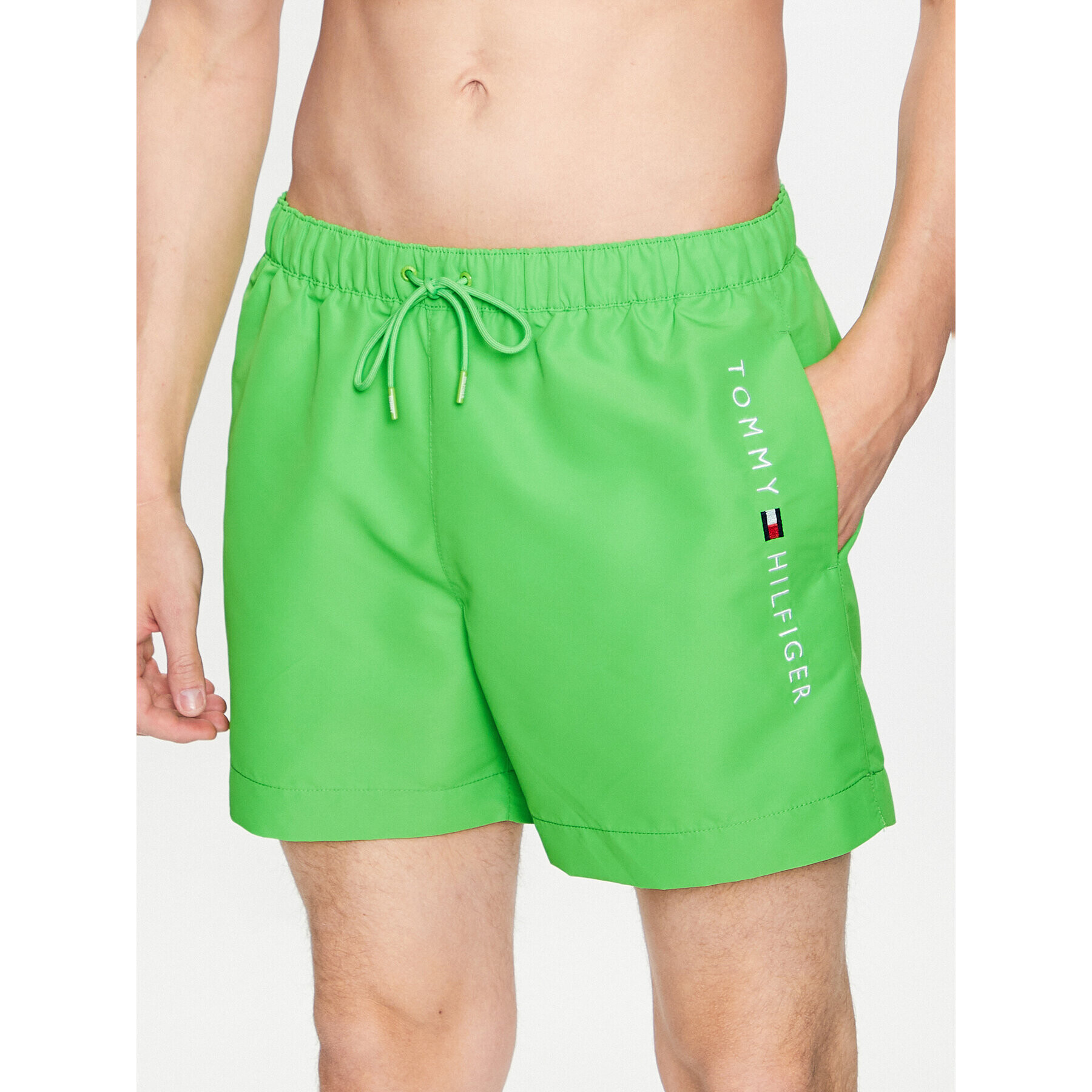 Tommy Hilfiger Pantaloni scurți pentru înot UM0UM02885 Verde Regular Fit - Pled.ro