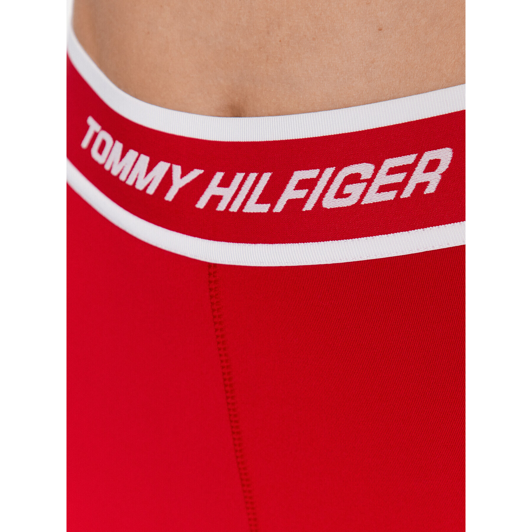 Tommy Hilfiger Pantaloni scurți sport Fitted Tape S10S101704 Roșu Skinny Fit - Pled.ro