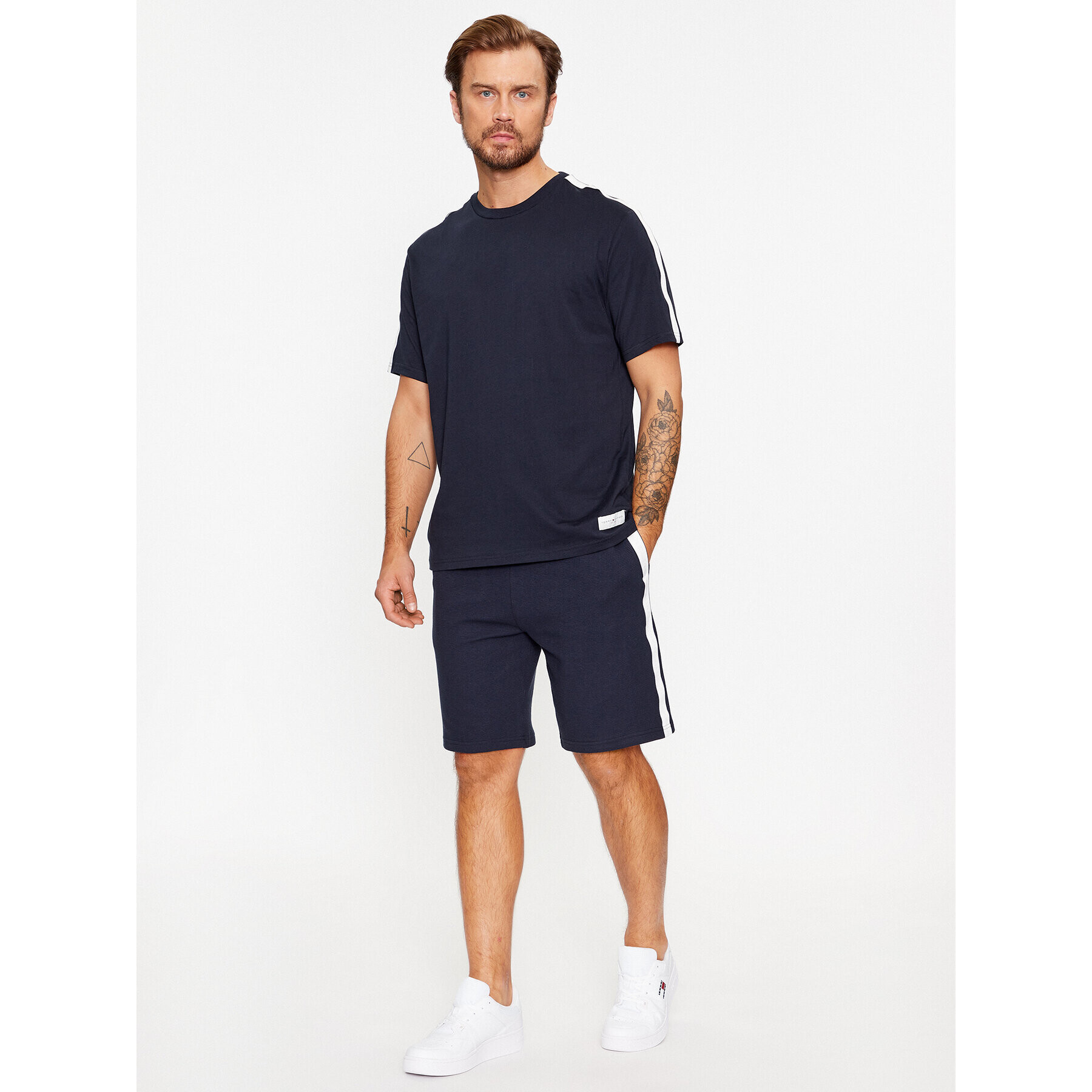 Tommy Hilfiger Pantaloni scurți sport UM0UM03008 Bleumarin Regular Fit - Pled.ro