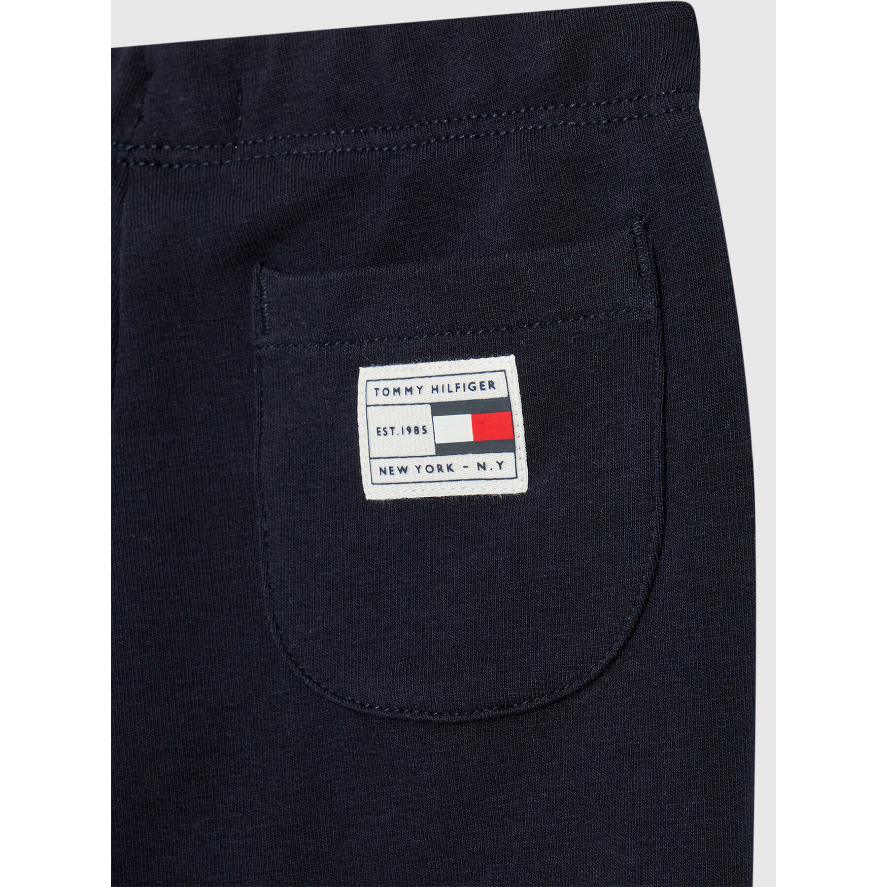 Tommy Hilfiger Pantaloni trening Baby Solid KN0KN01497 Negru Regular Fit - Pled.ro