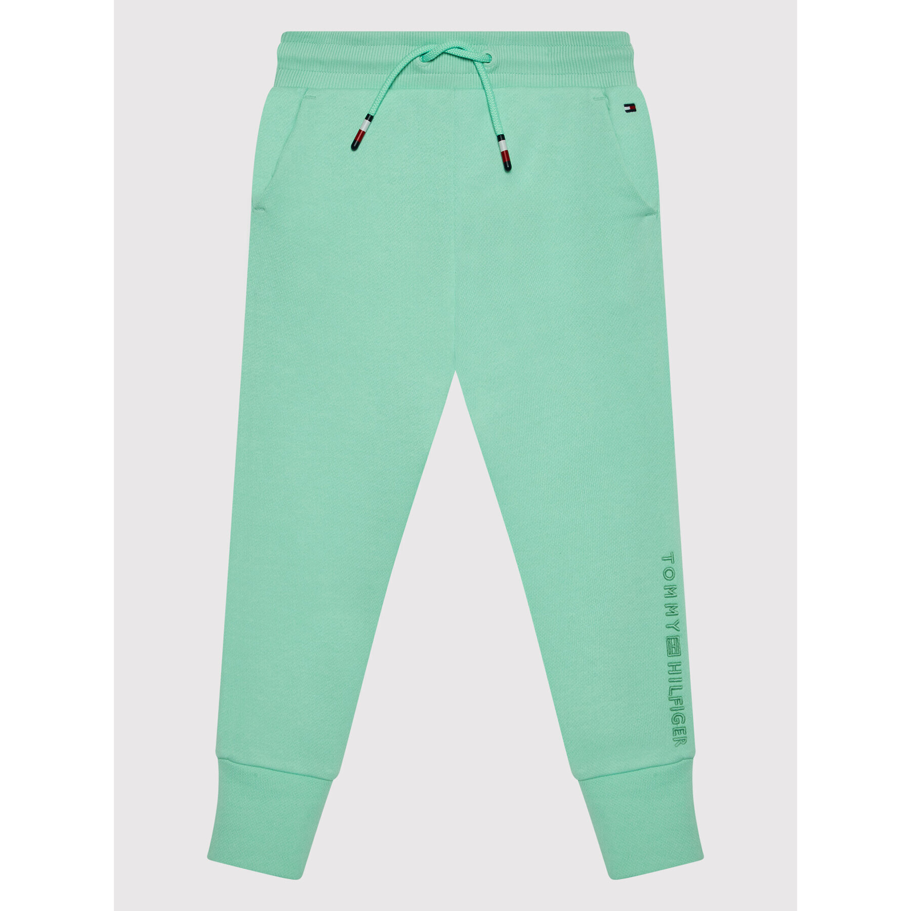 Tommy Hilfiger Pantaloni trening Conscious Essentials KG0KG06272 D Verde Regular Fit - Pled.ro