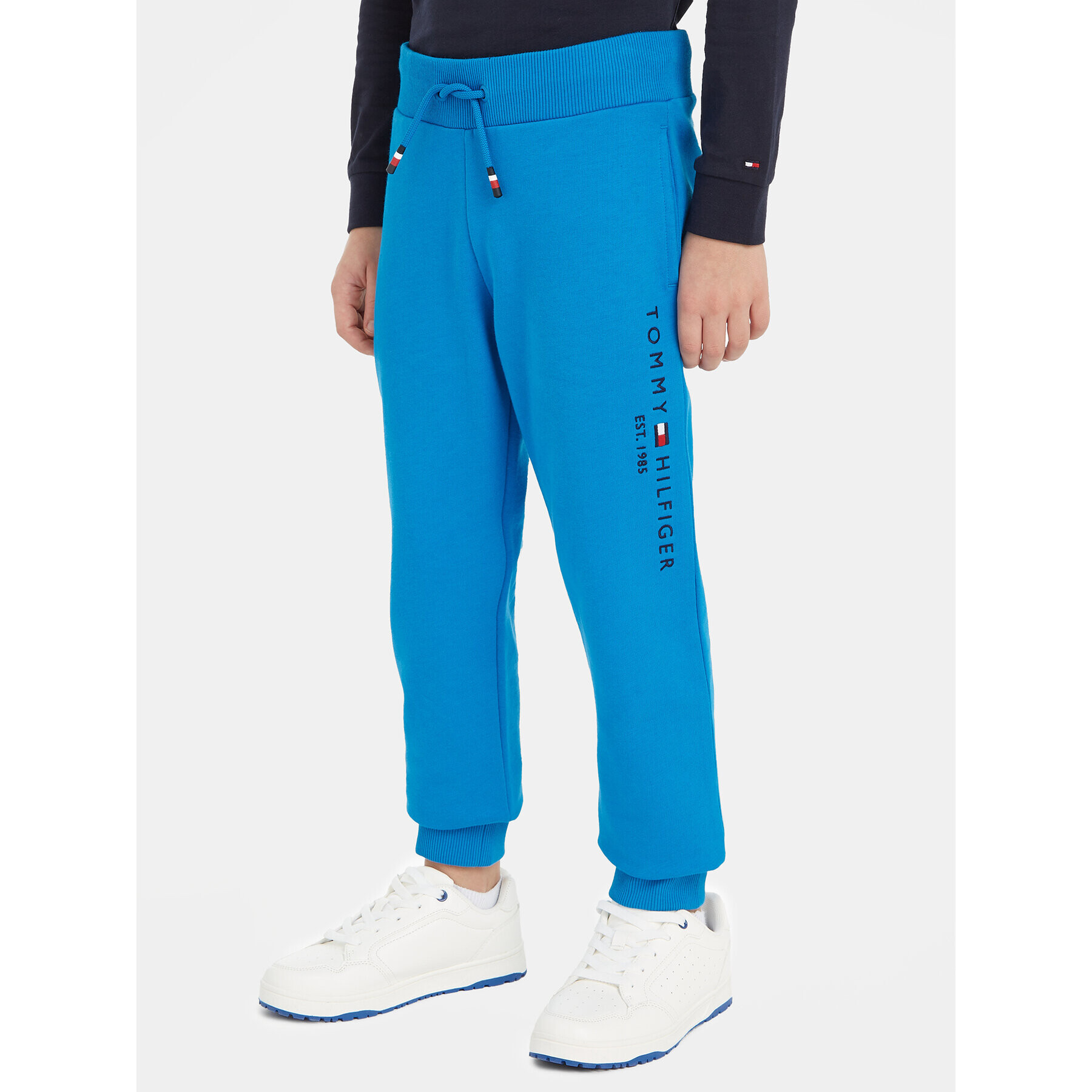 Tommy Hilfiger Pantaloni trening Essential KS0KS00207 M Albastru Regular Fit - Pled.ro