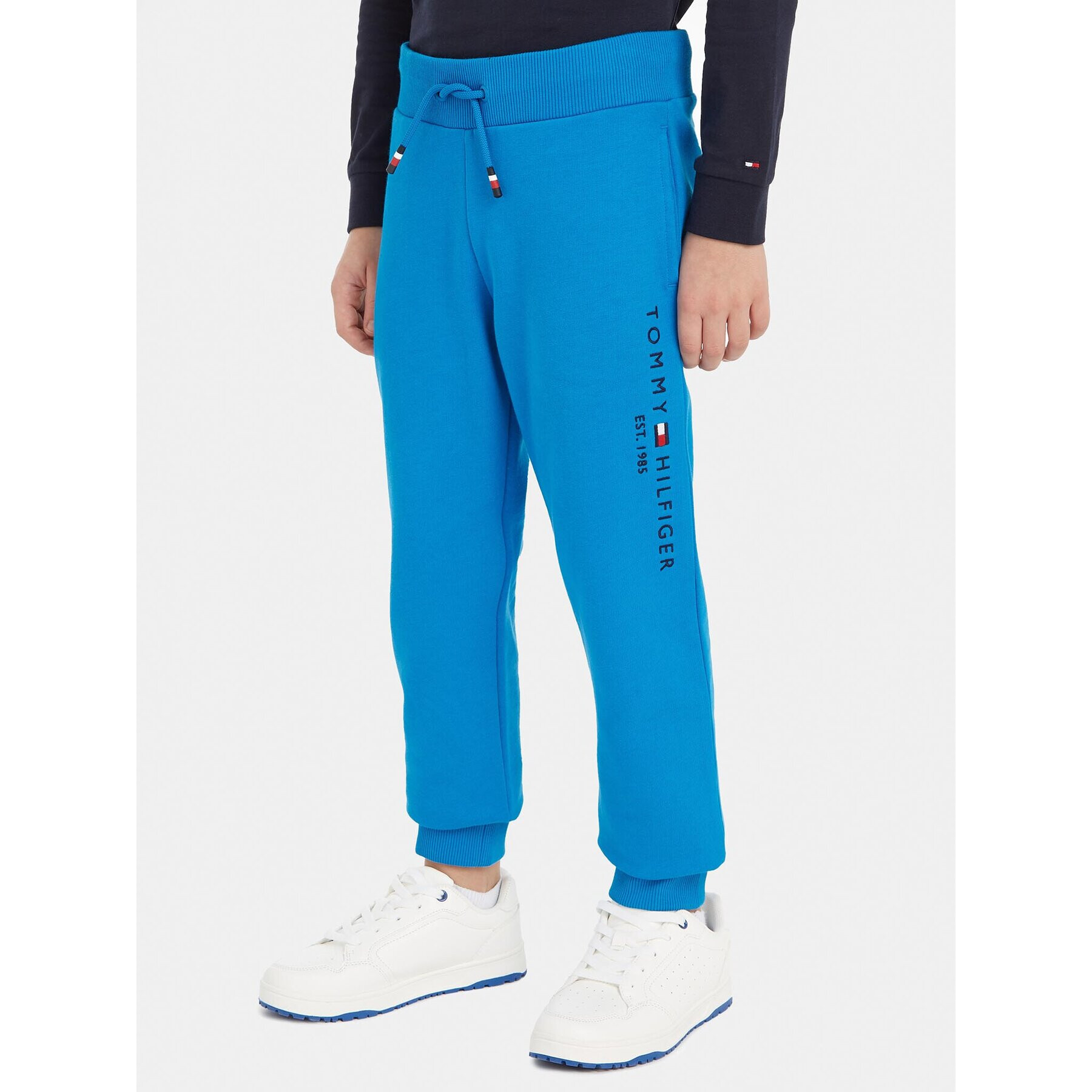 Tommy Hilfiger Pantaloni trening Essential KS0KS00207 S Albastru Regular Fit - Pled.ro