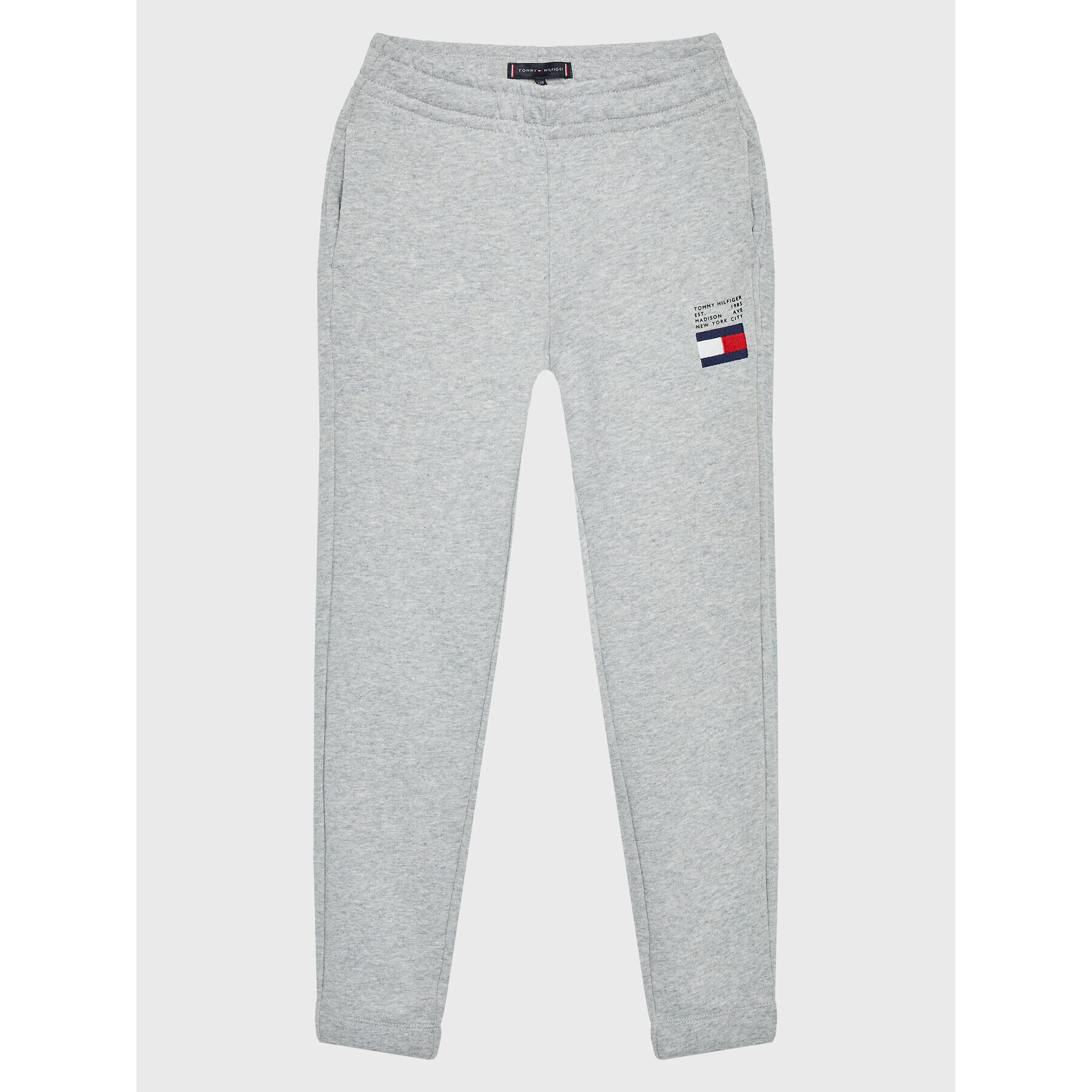 Tommy Hilfiger Pantaloni trening Flag KB0KB07978 M Gri Regular Fit - Pled.ro