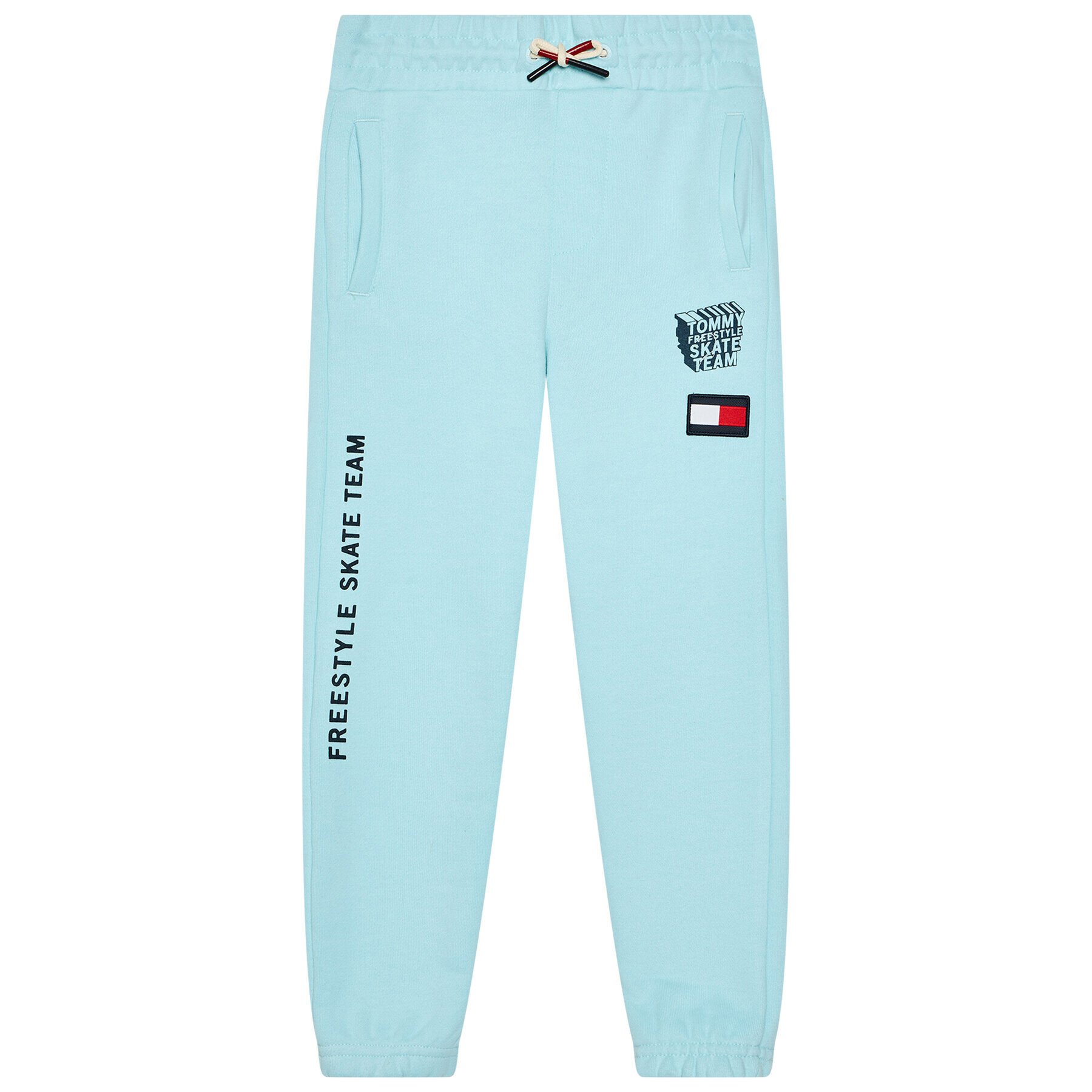 Tommy Hilfiger Pantaloni trening Graphic KB0KB06584 M Albastru Regular Fit - Pled.ro