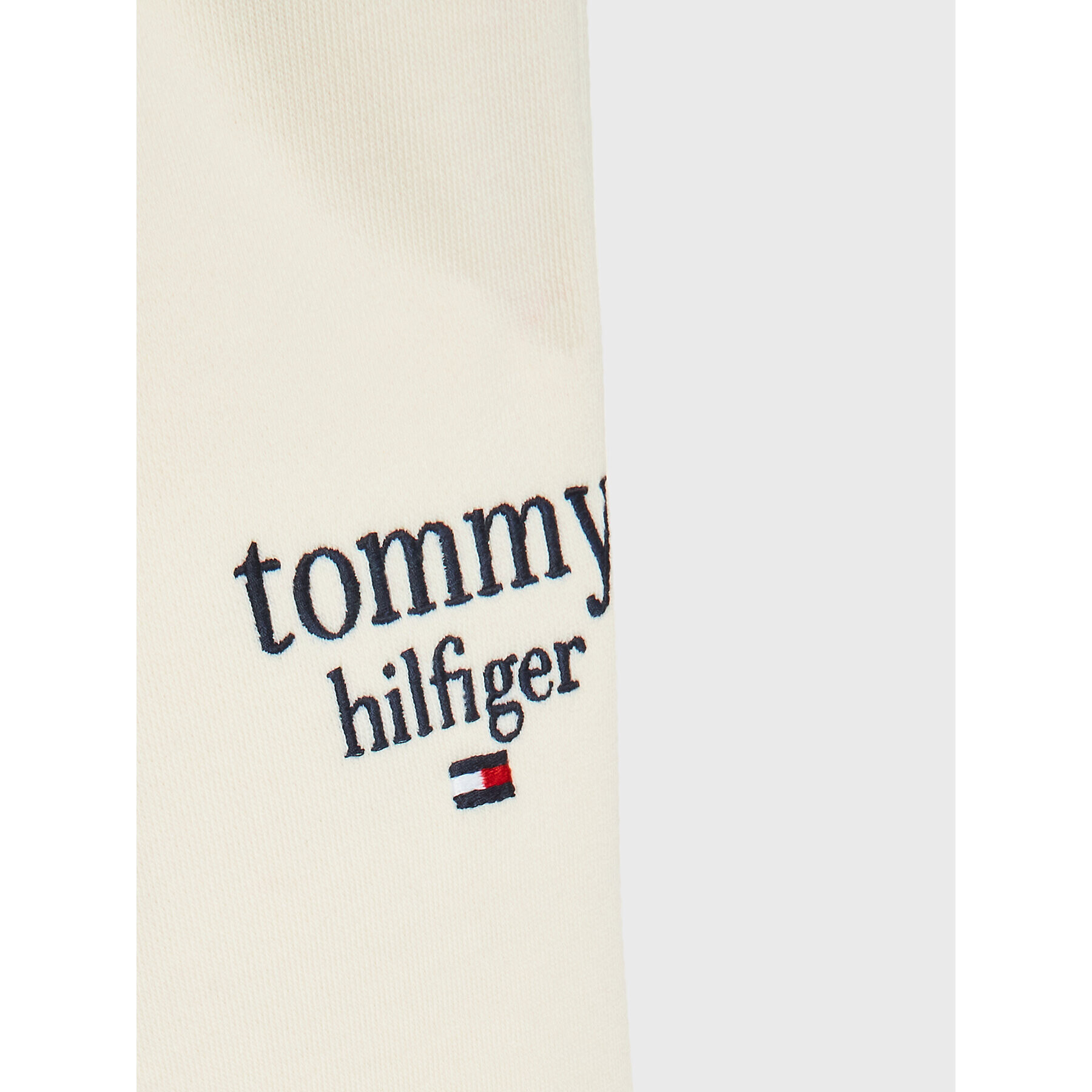 Tommy Hilfiger Pantaloni trening Graphic KG0KG06866 M Écru Tapered Fit - Pled.ro