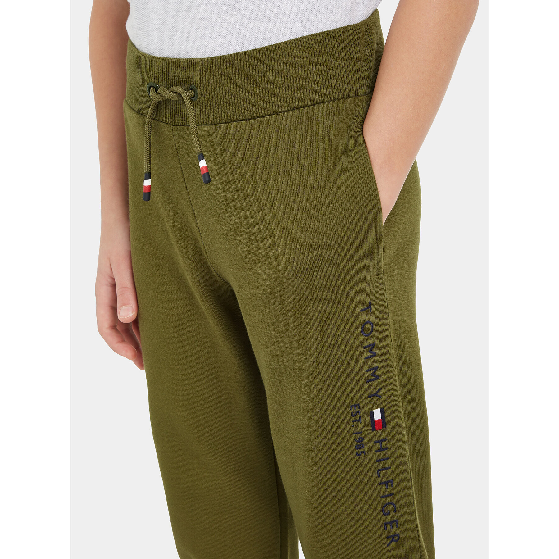 Tommy Hilfiger Pantaloni trening KS0KS00207 M Verde Regular Fit - Pled.ro