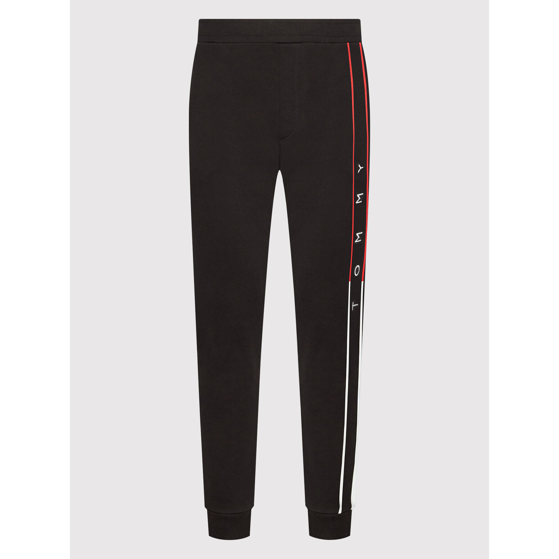 Tommy Hilfiger Pantaloni trening Large Rwb Flag MW0MW25050 Negru Regular Fit - Pled.ro