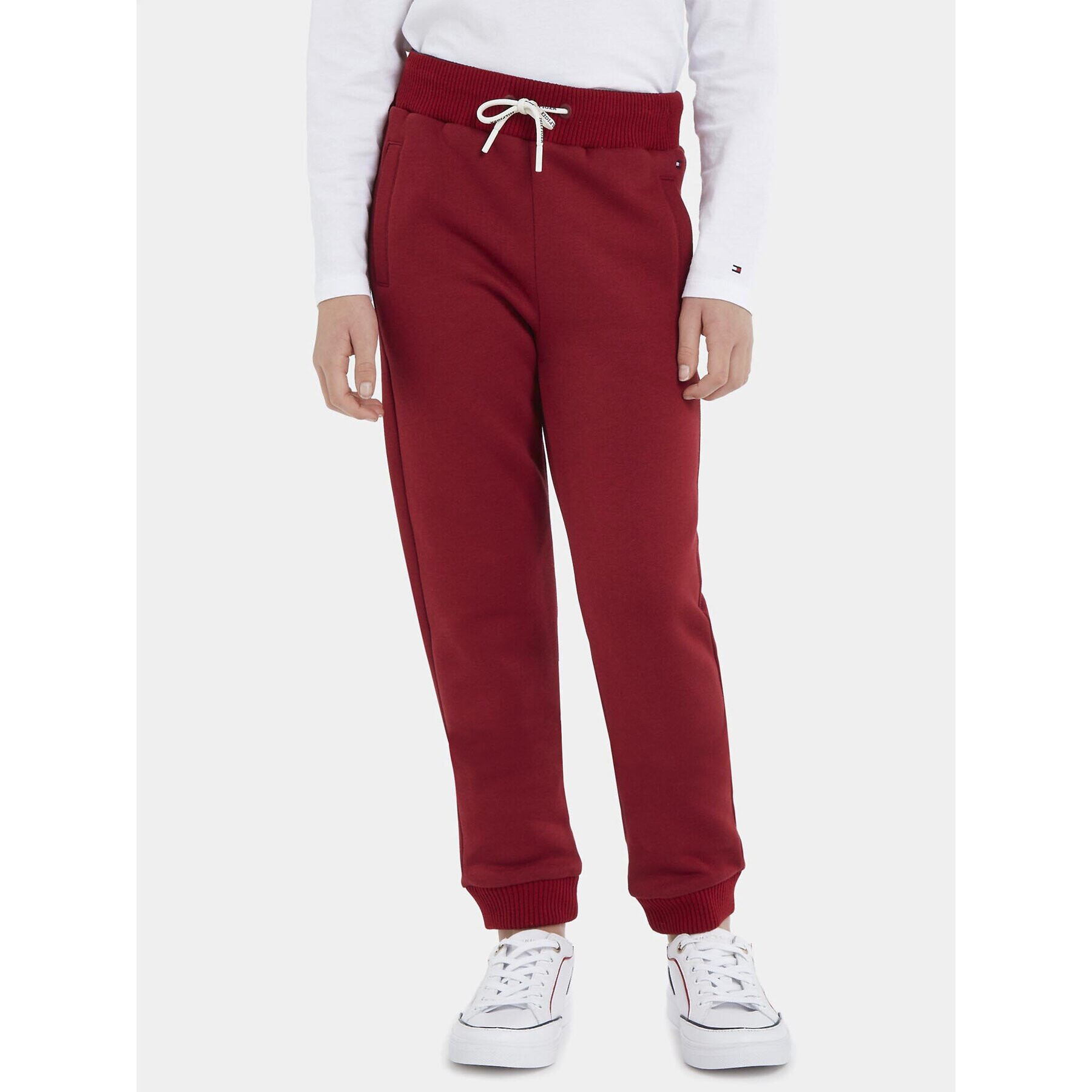 Tommy Hilfiger Pantaloni trening Monotype KB0KB08278 M Vișiniu Regular Fit - Pled.ro