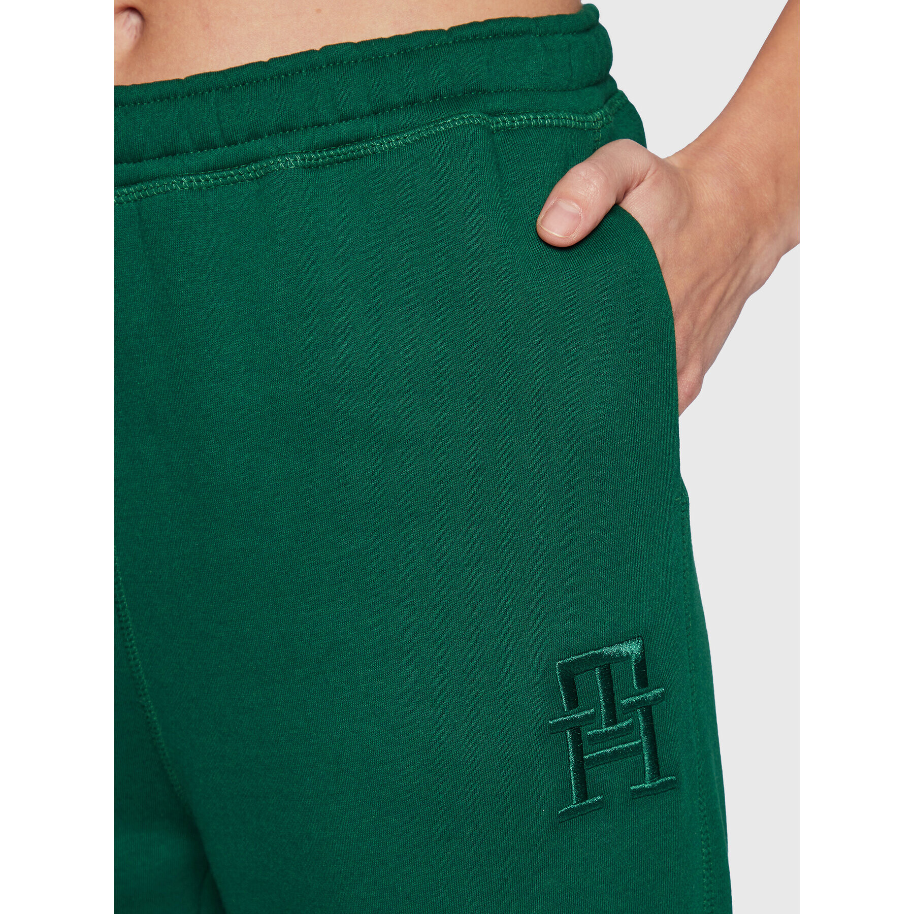 Tommy Hilfiger Pantaloni trening S10S101583 Verde Relaxed Fit - Pled.ro