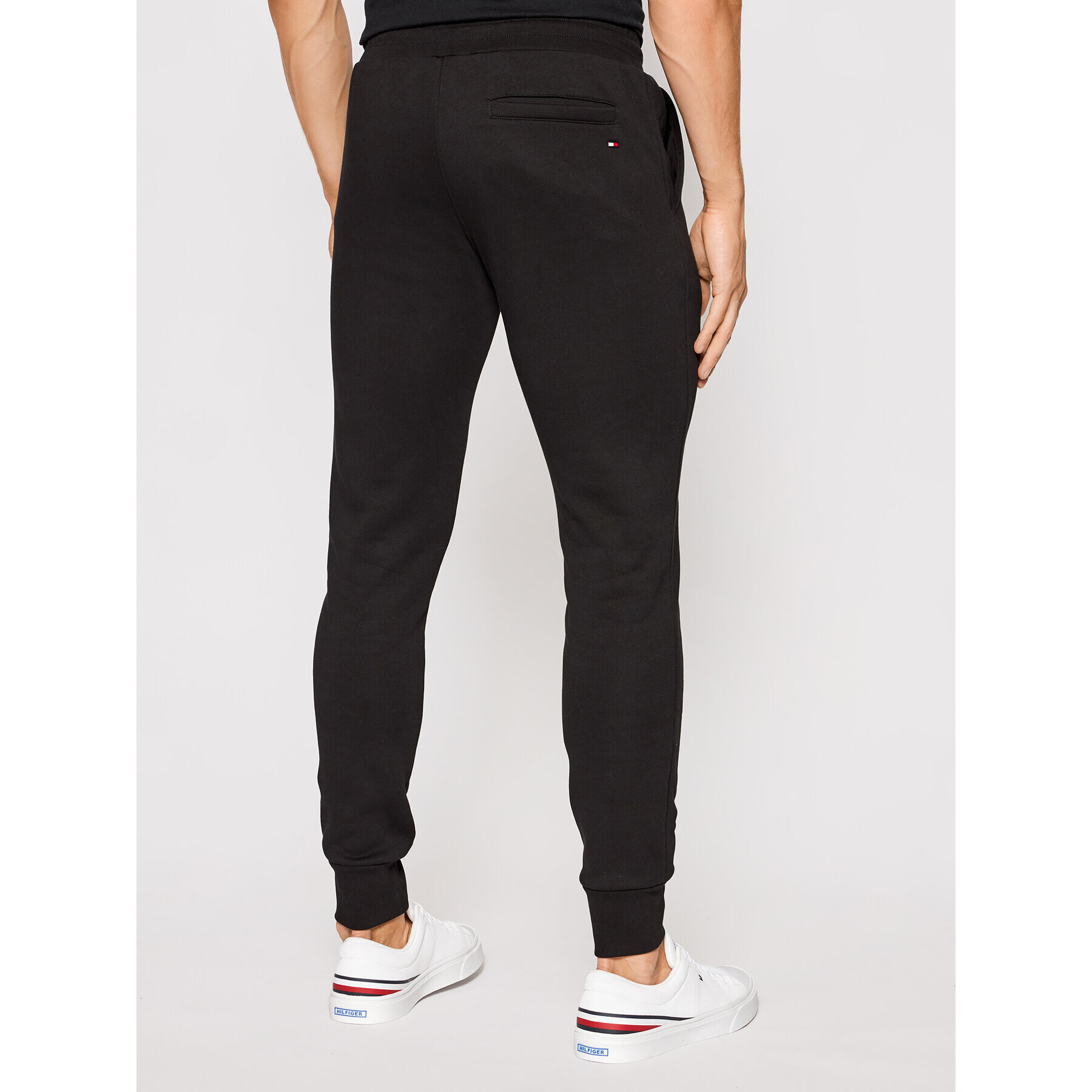 Tommy Hilfiger Pantaloni trening Split Corp Stripe MW0MW21117 Negru Regular Fit - Pled.ro