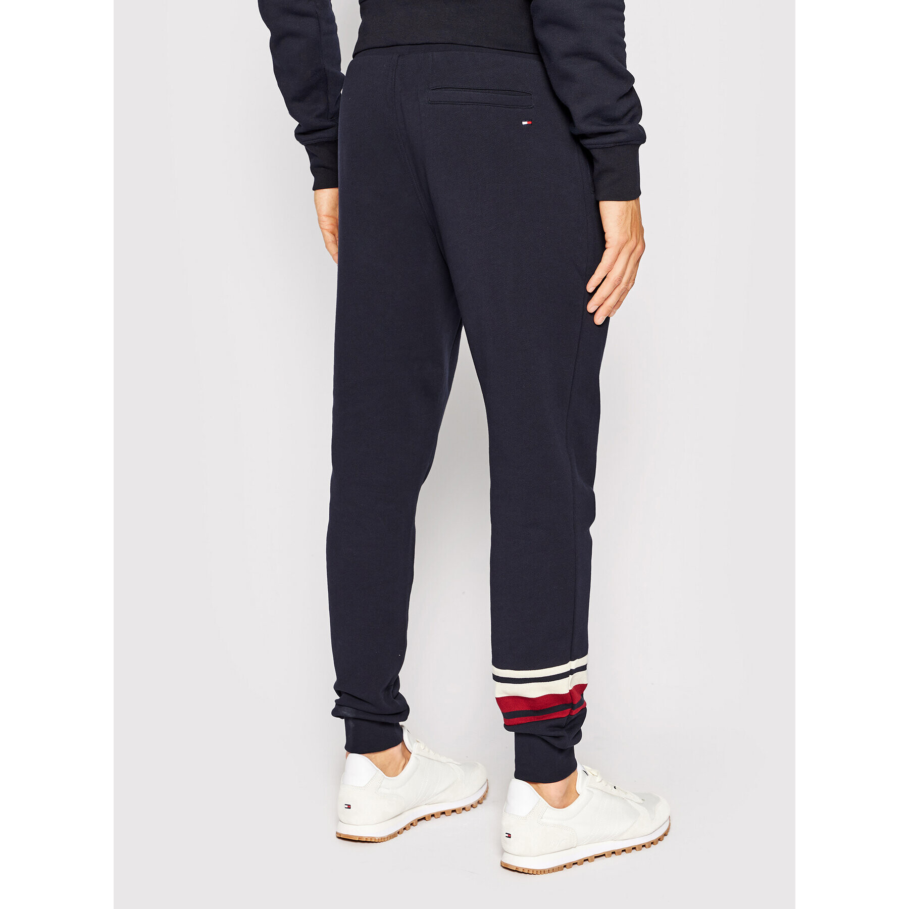 Tommy Hilfiger Pantaloni trening Stripe Detail MW0MW25768 Bleumarin Regular Fit - Pled.ro