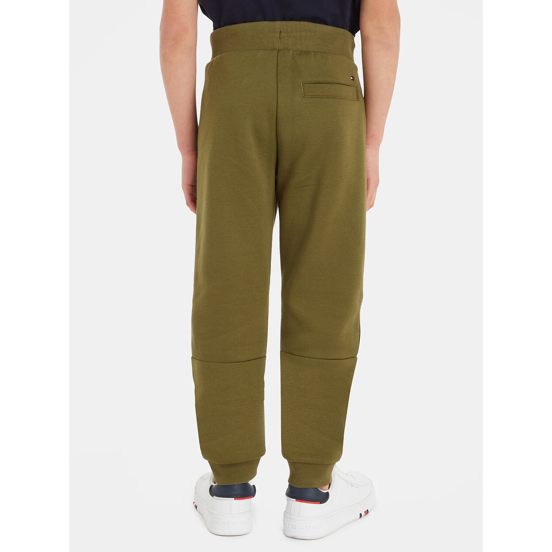 Tommy Hilfiger Pantaloni trening Tape KB0KB08476 Verde Regular Fit - Pled.ro