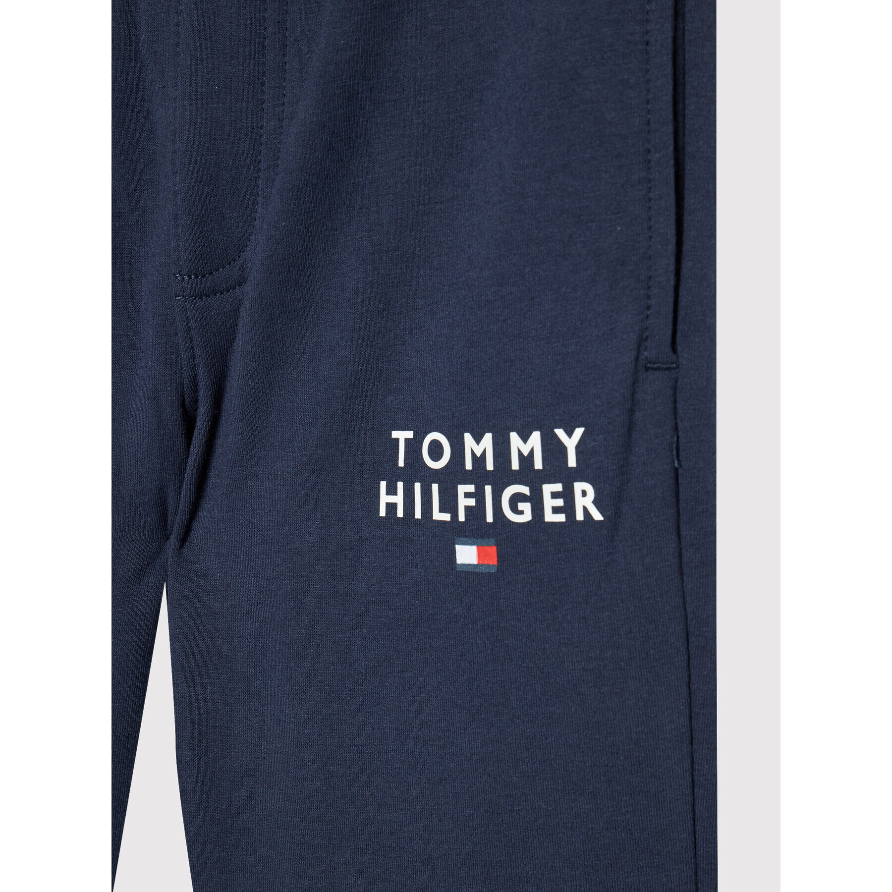 Tommy Hilfiger Pantaloni trening Tommy Flag KB0KB06911 D Bleumarin Regular Fit - Pled.ro