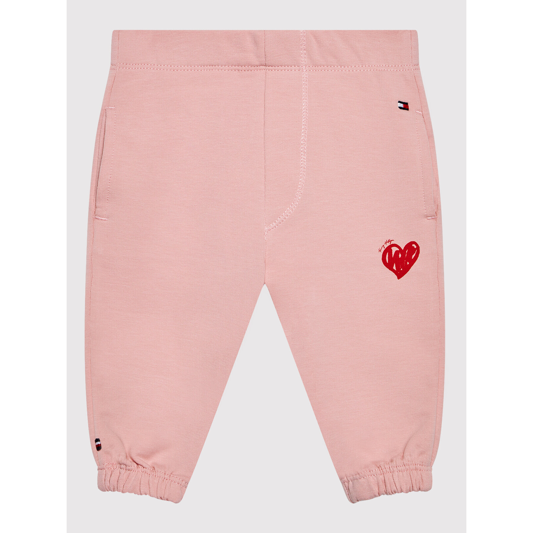 Tommy Hilfiger Pantaloni trening Valentines Day KN0KN01490 Roz Regular Fit - Pled.ro