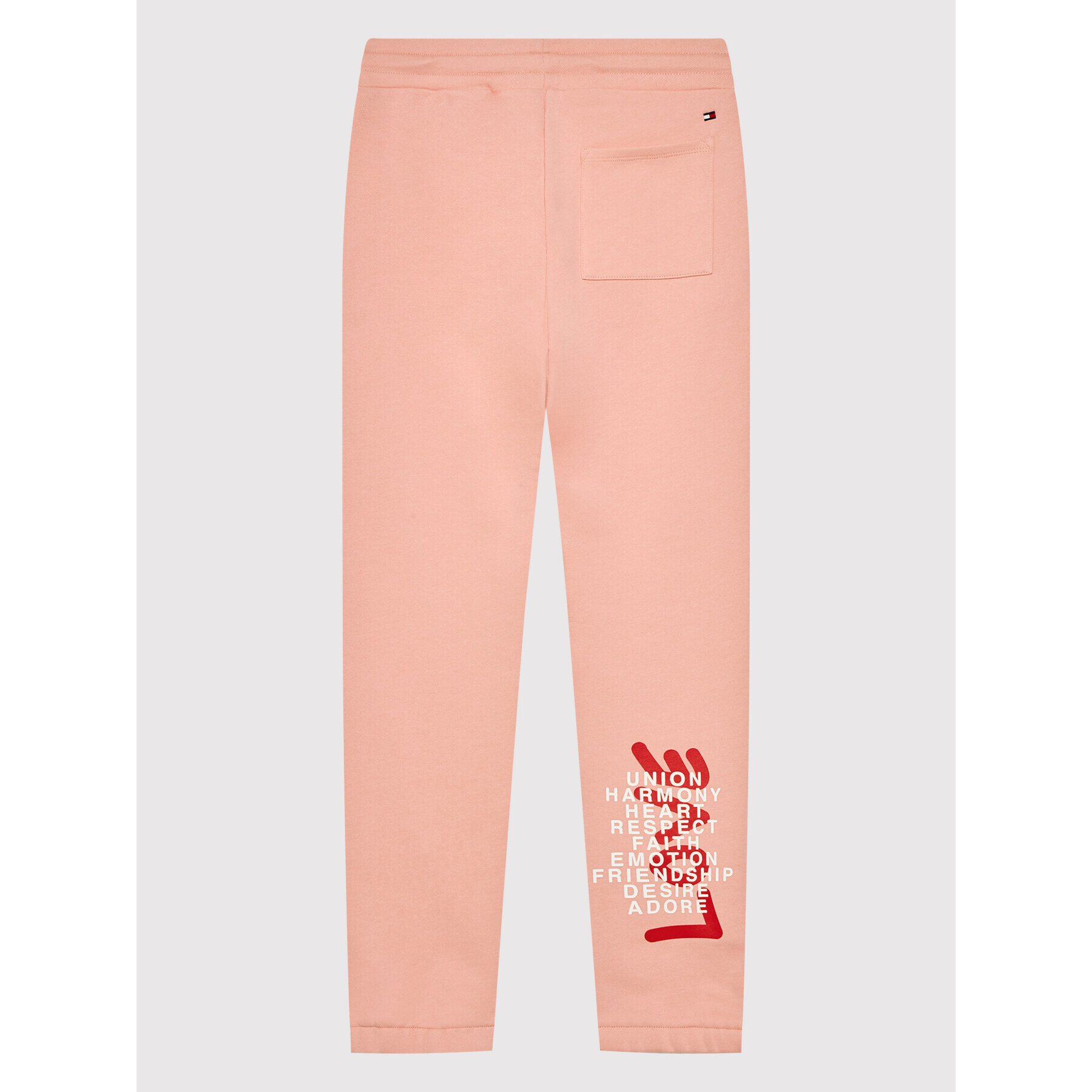 Tommy Hilfiger Pantaloni trening Valentines Day KS0KS00258 Roz Regular Fit - Pled.ro