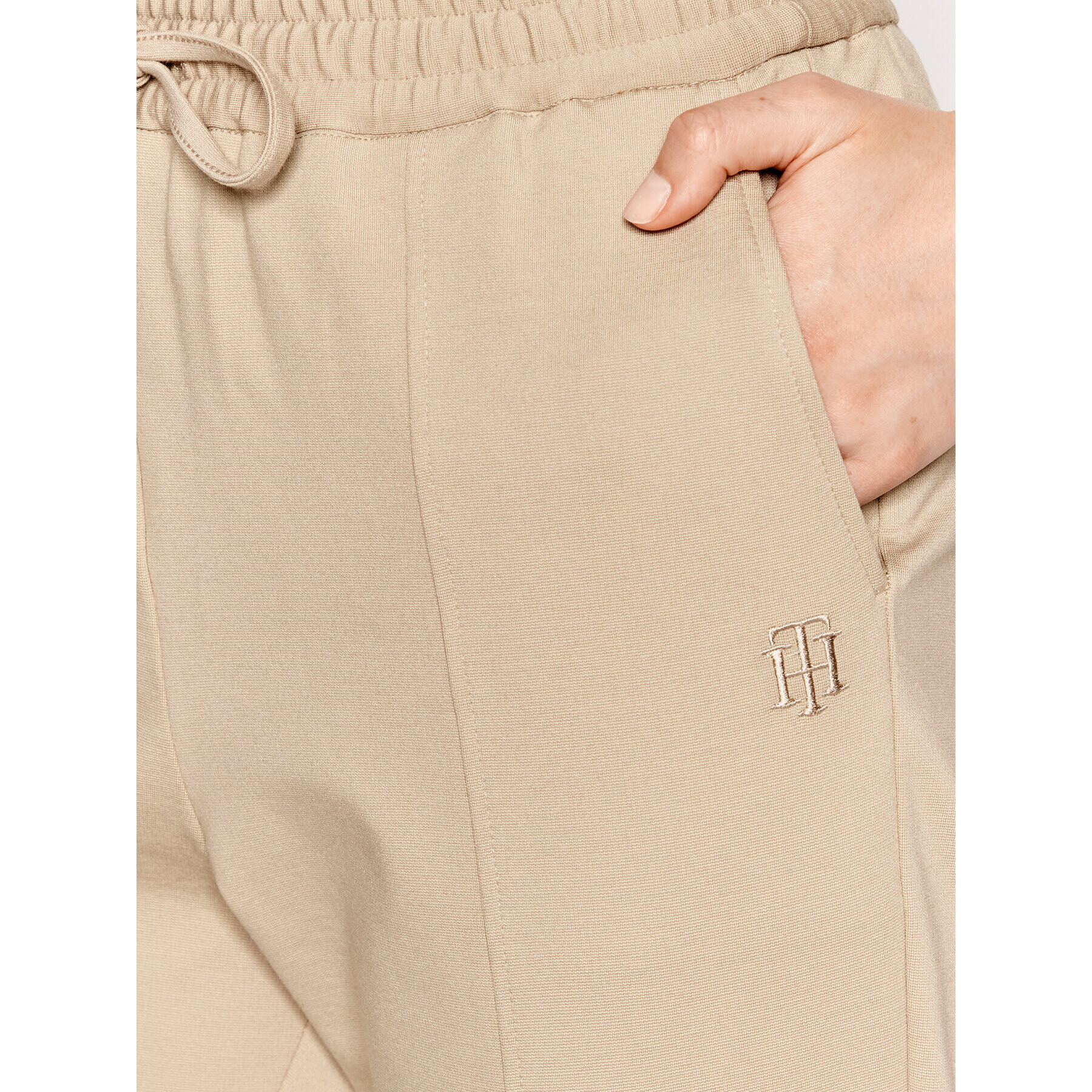 Tommy Hilfiger Pantaloni trening WW0WW33452 Bej Relaxed Fit - Pled.ro