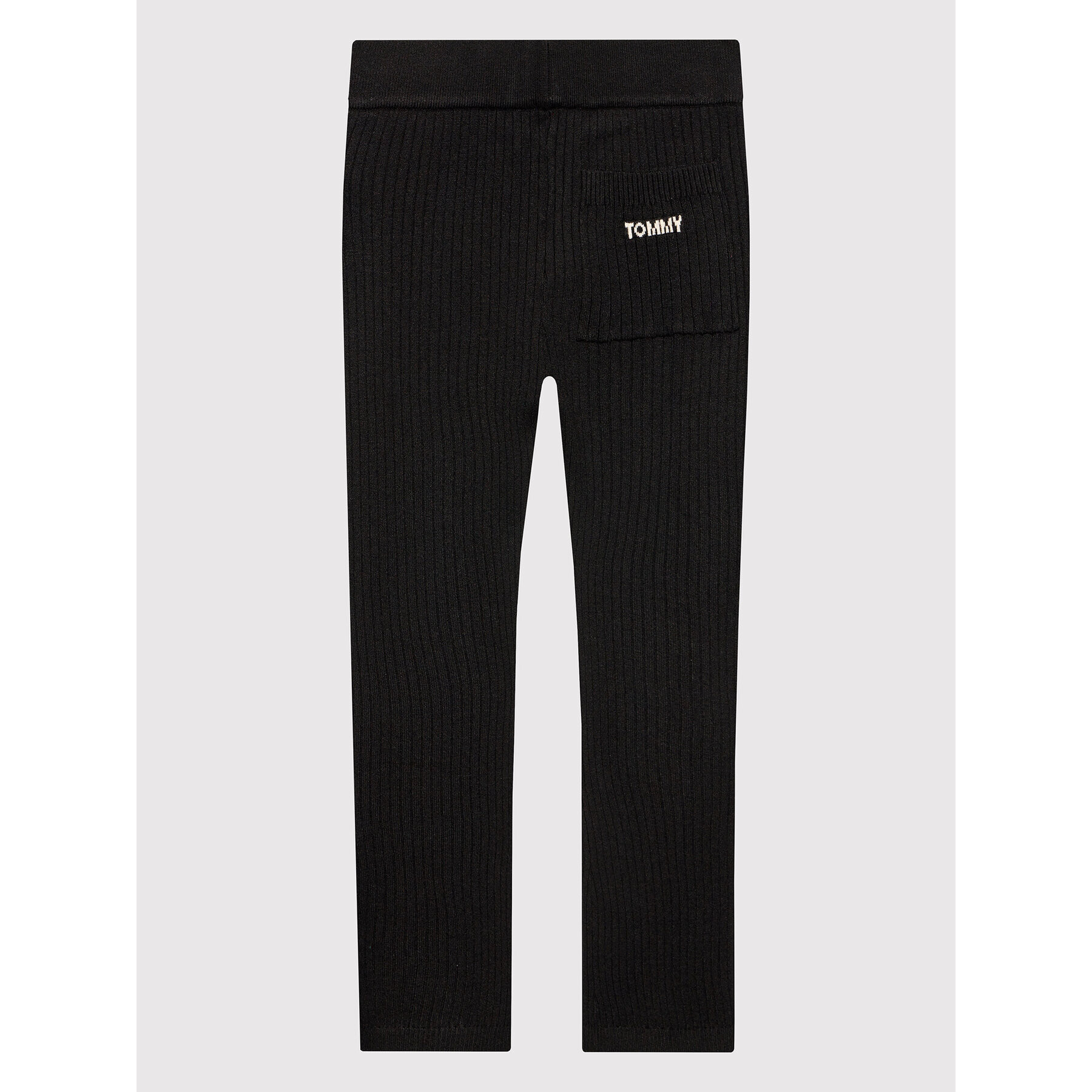 Tommy Hilfiger Pantaloni tricotați KG0KG06339 D Negru Regular Fit - Pled.ro