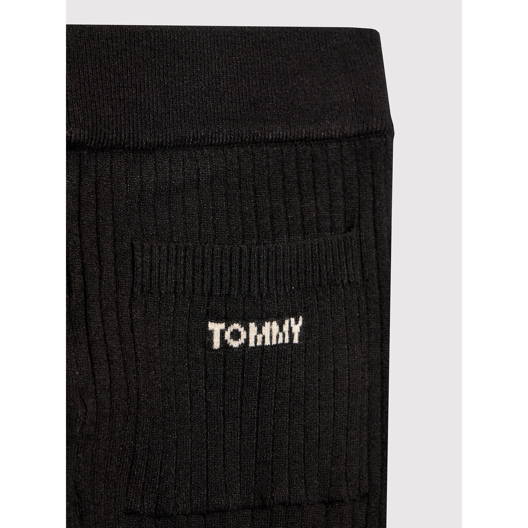 Tommy Hilfiger Pantaloni tricotați KG0KG06339 D Negru Regular Fit - Pled.ro