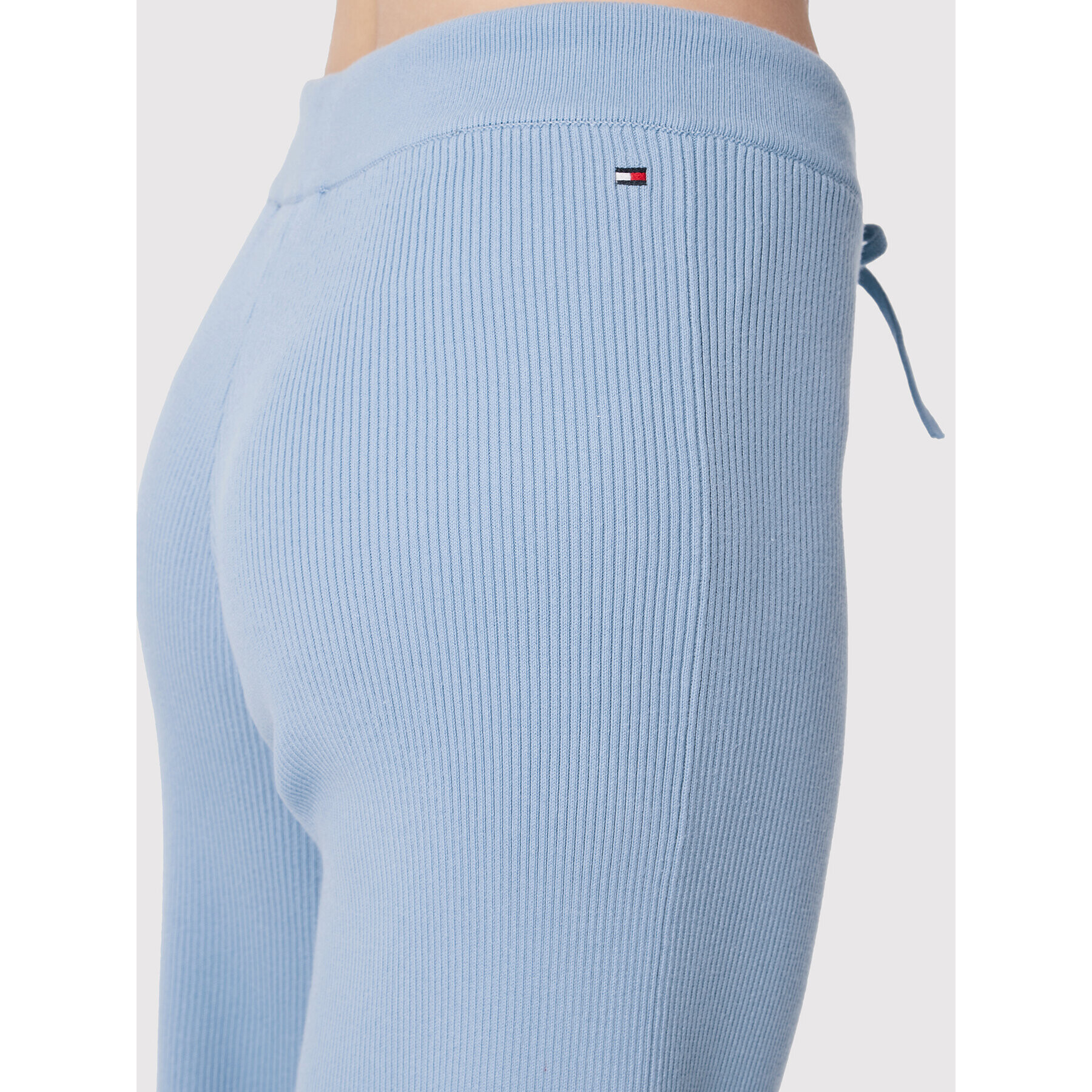 Tommy Hilfiger Pantaloni tricotați Soft Rib WW0WW34511 Albastru Relaxed Fit - Pled.ro