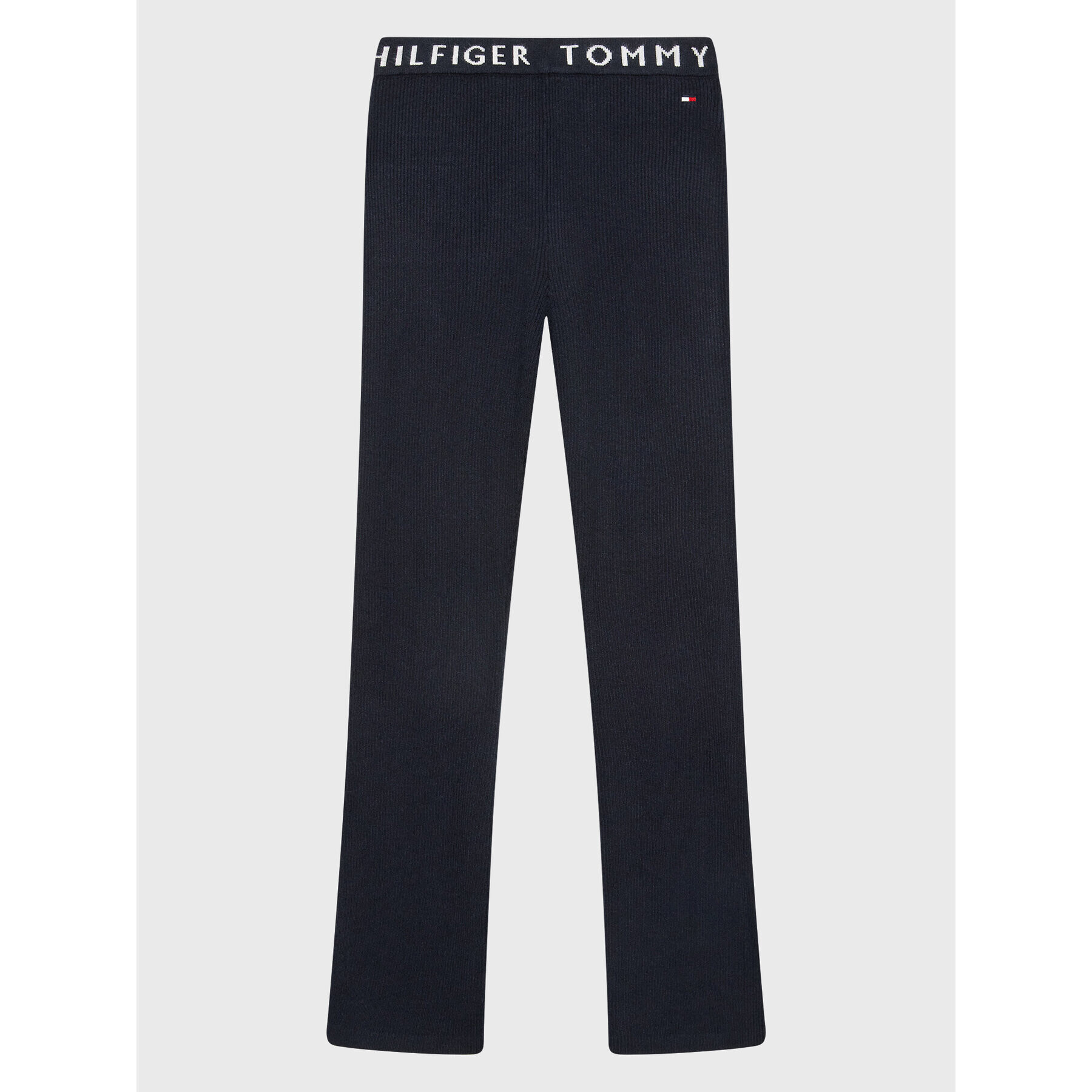 Tommy Hilfiger Pantaloni tricotați Branded KG0KG06801 Bleumarin Regular Fit - Pled.ro