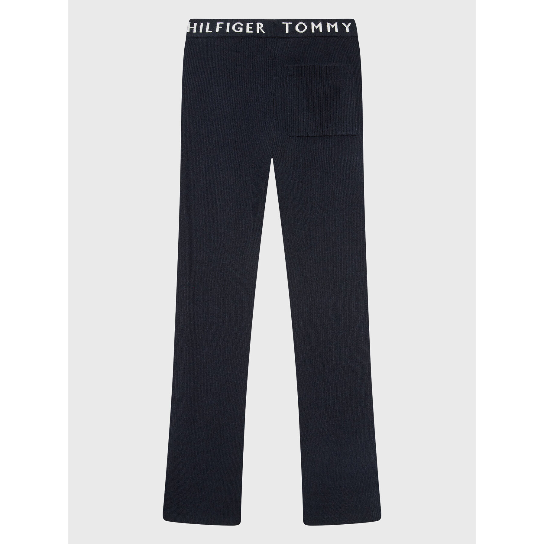 Tommy Hilfiger Pantaloni tricotați Branded KG0KG06801 Bleumarin Regular Fit - Pled.ro