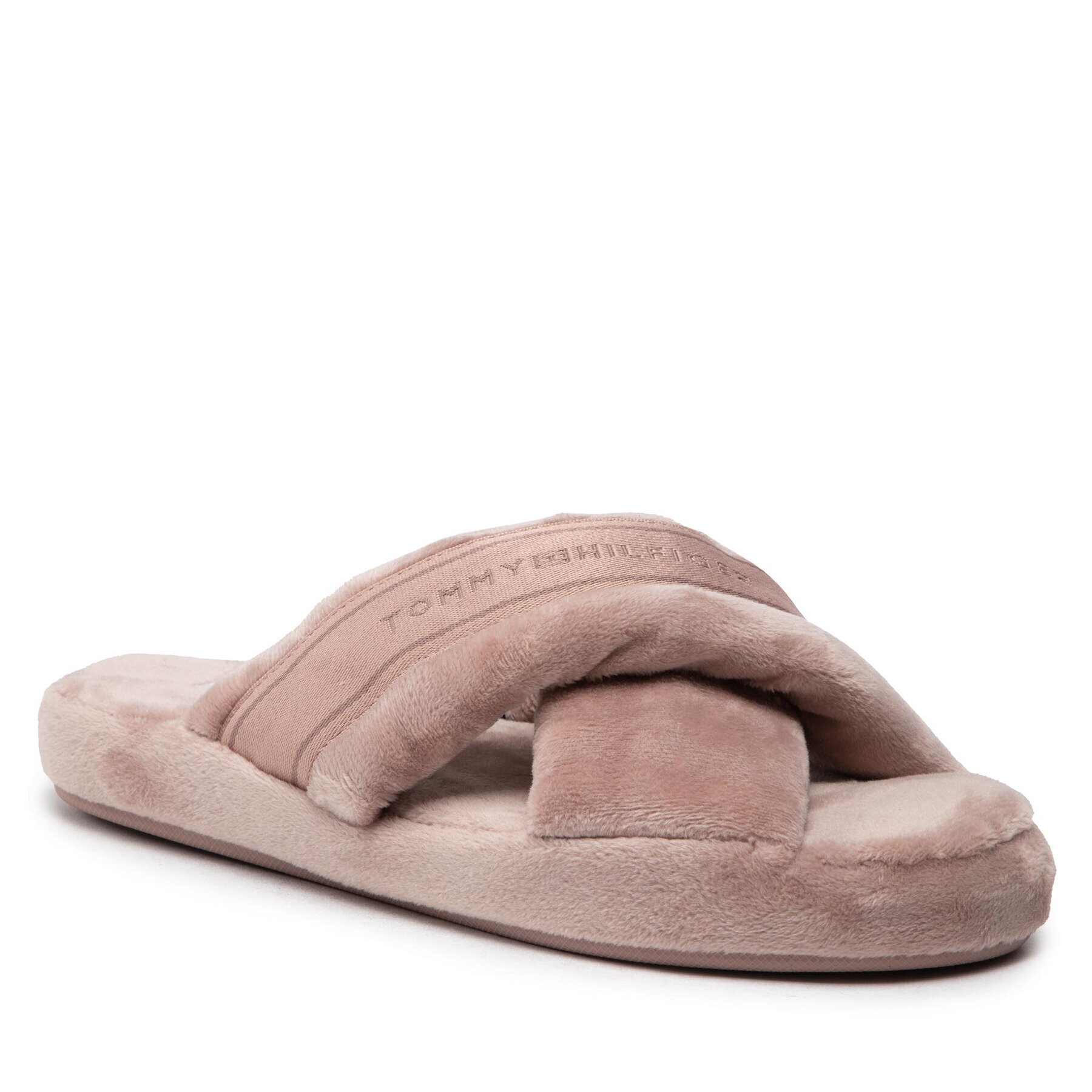 Tommy Hilfiger Papuci de casă Comfy Home Slippers With Straps FW0FW06587 Roz - Pled.ro