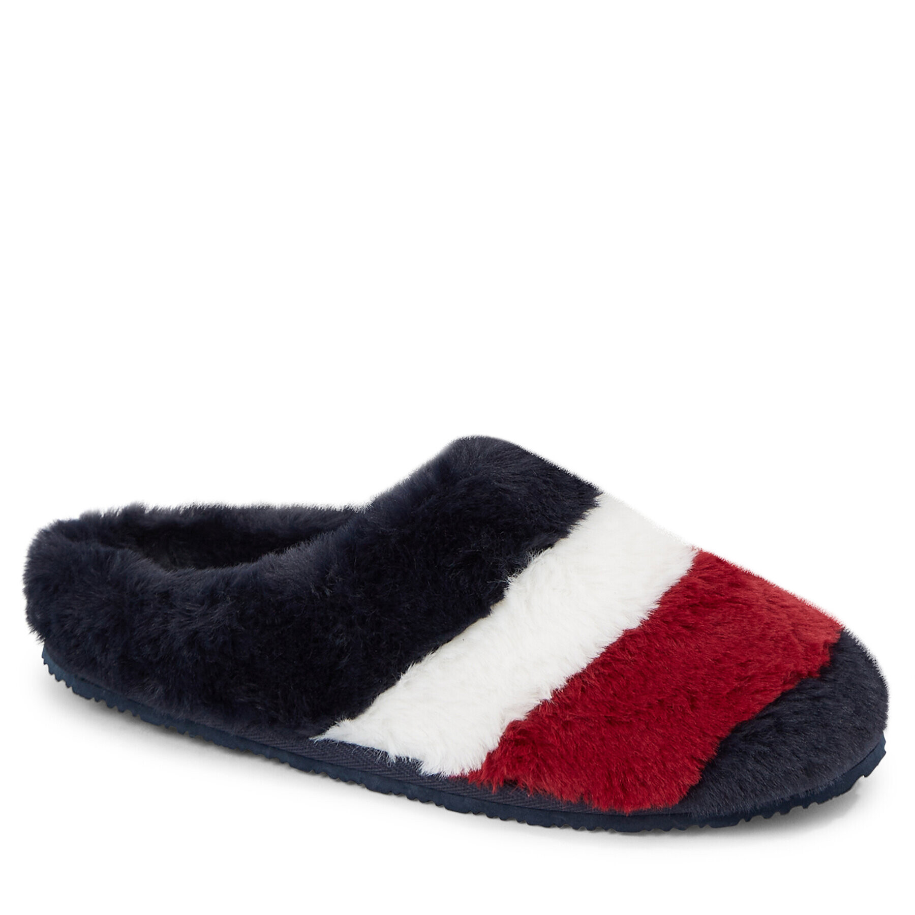 Tommy Hilfiger Papuci de casă Flag Fur Home Slipper FW0FW07432 Albastru - Pled.ro