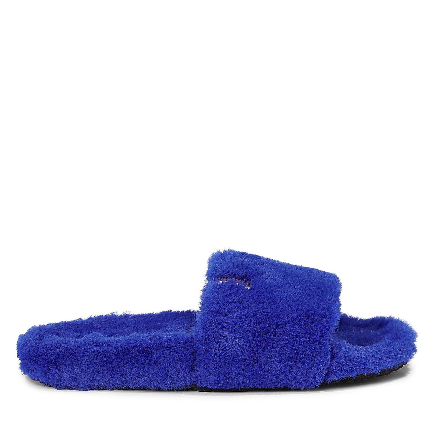 Tommy Hilfiger Papuci de casă Fur Home Slipper Slide FW0FW07663 Albastru - Pled.ro