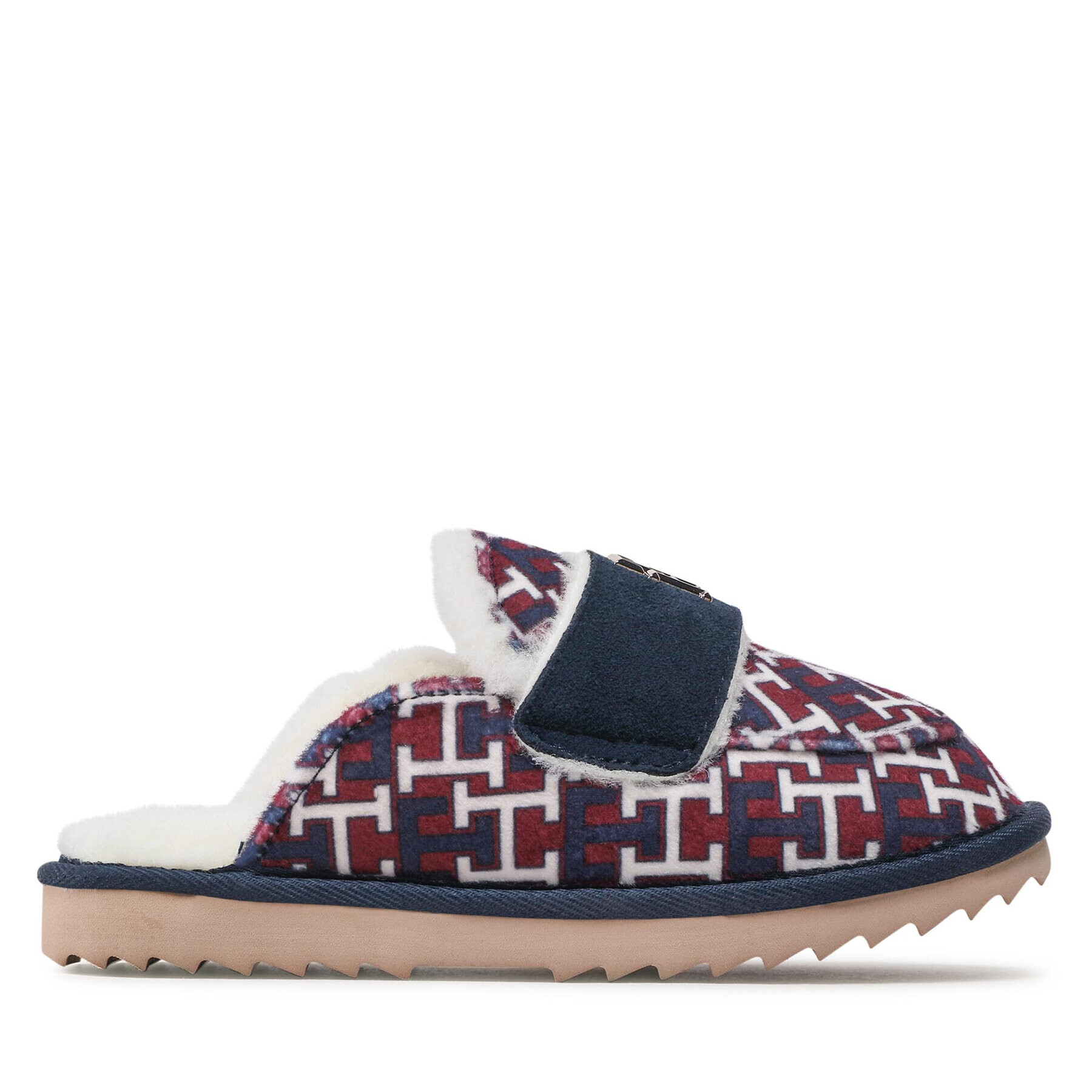 Tommy Hilfiger Papuci de casă Loafer Mule Slipper Monogram FW0FW06716 Colorat - Pled.ro