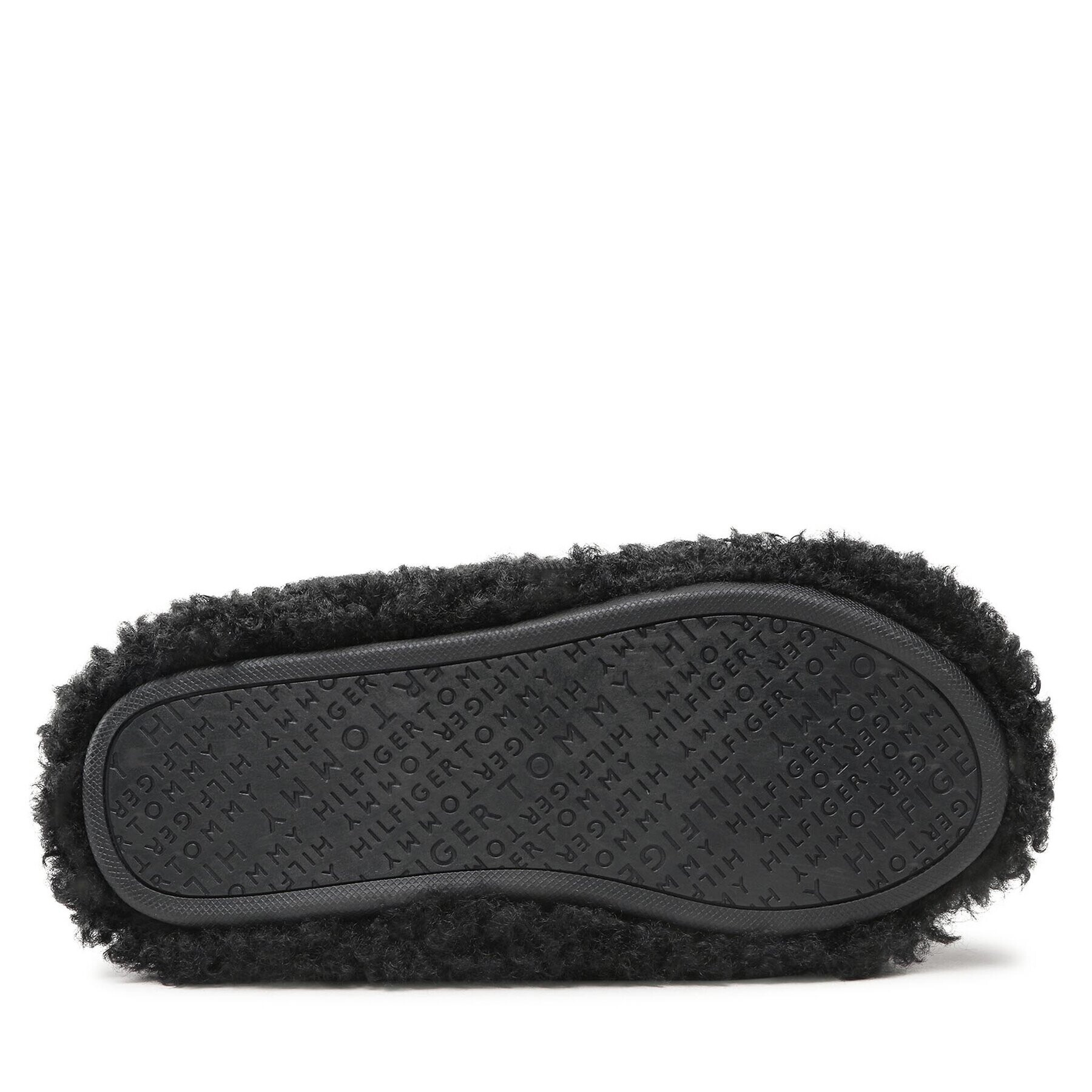 Tommy Hilfiger Papuci de casă Sherpa Fur Home Slippers Straps FW0FW06576 Negru - Pled.ro