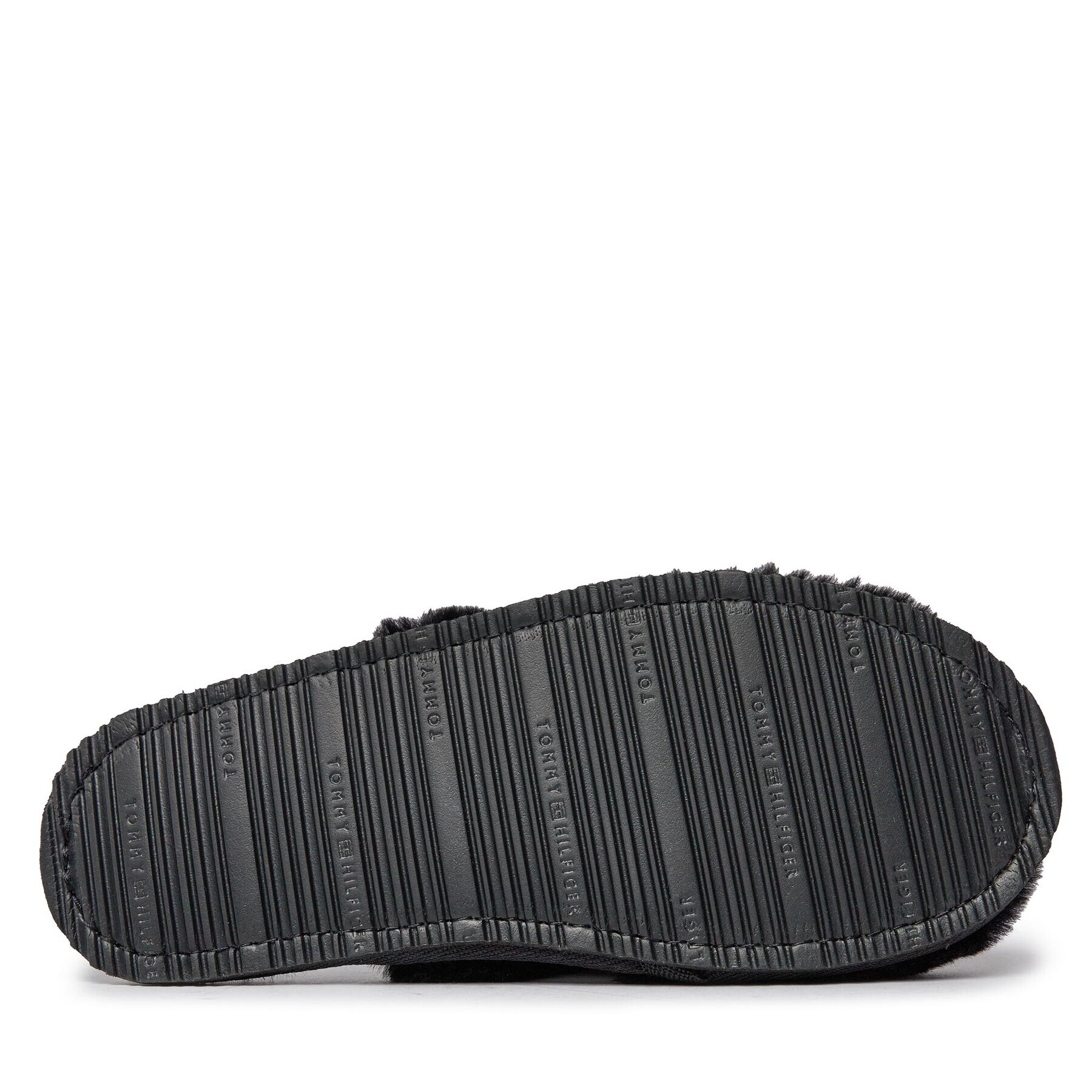 Tommy Hilfiger Papuci de casă Tommy Fur Hotel Slipper FW0FW07595 Negru - Pled.ro