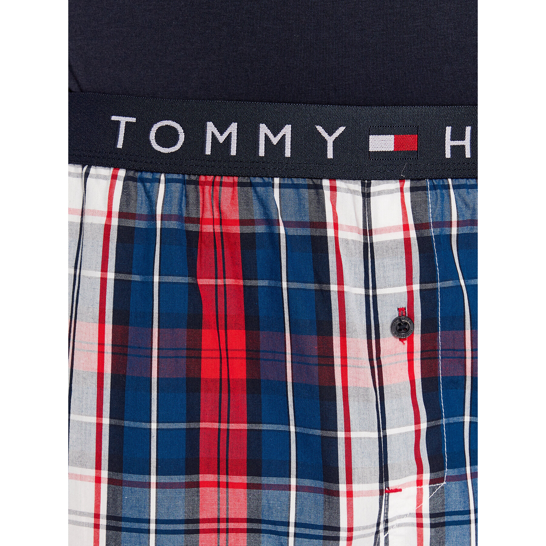 Tommy Hilfiger Pijama UM0UM02891 Bleumarin Regular Fit - Pled.ro