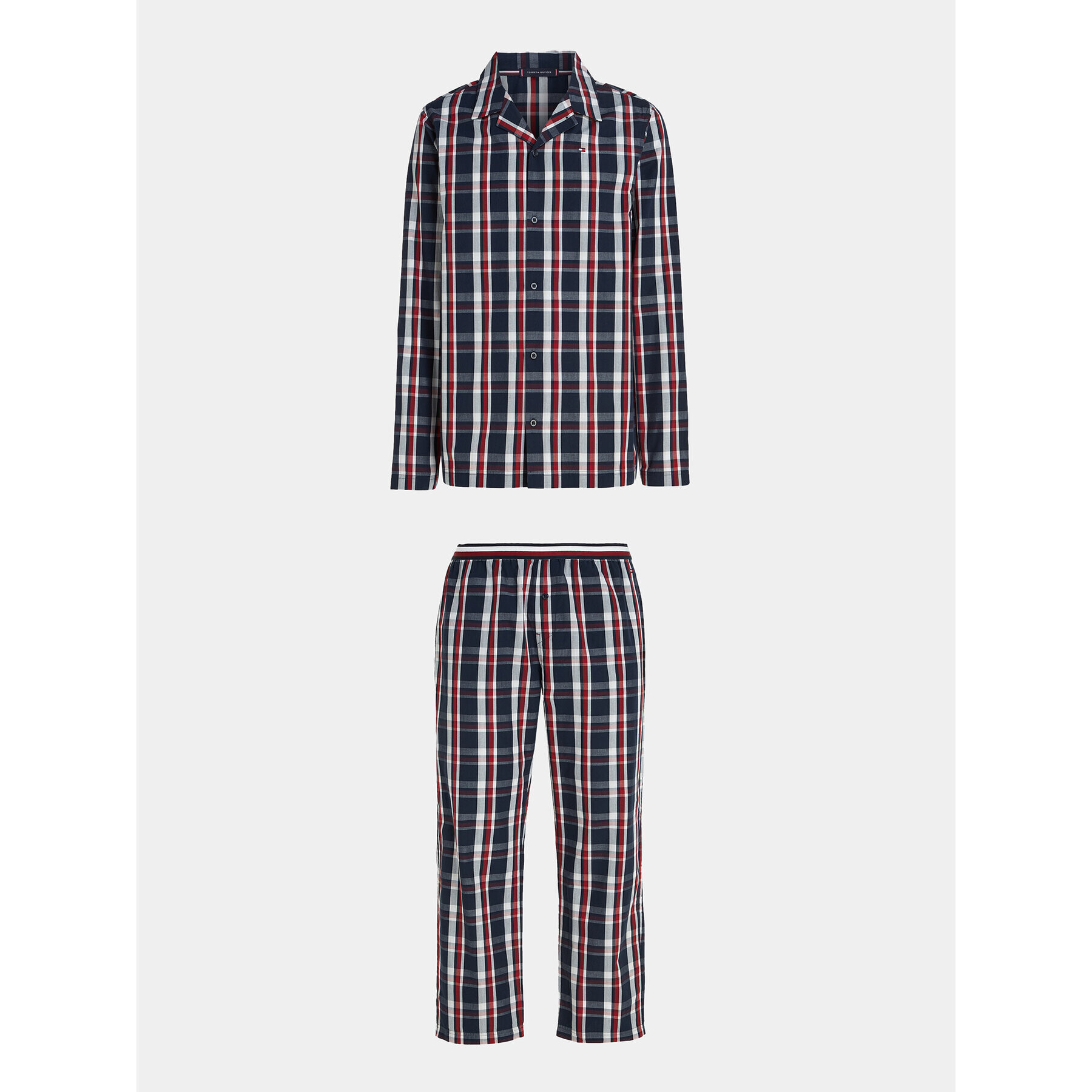 Tommy Hilfiger Pijama UM0UM03066 Bleumarin Regular Fit - Pled.ro