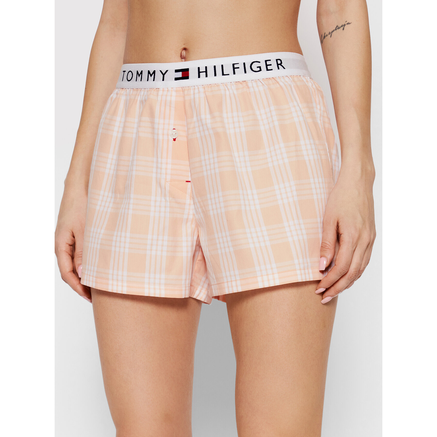 Tommy Hilfiger Pijama UW0UW02975 Colorat Regular Fit - Pled.ro