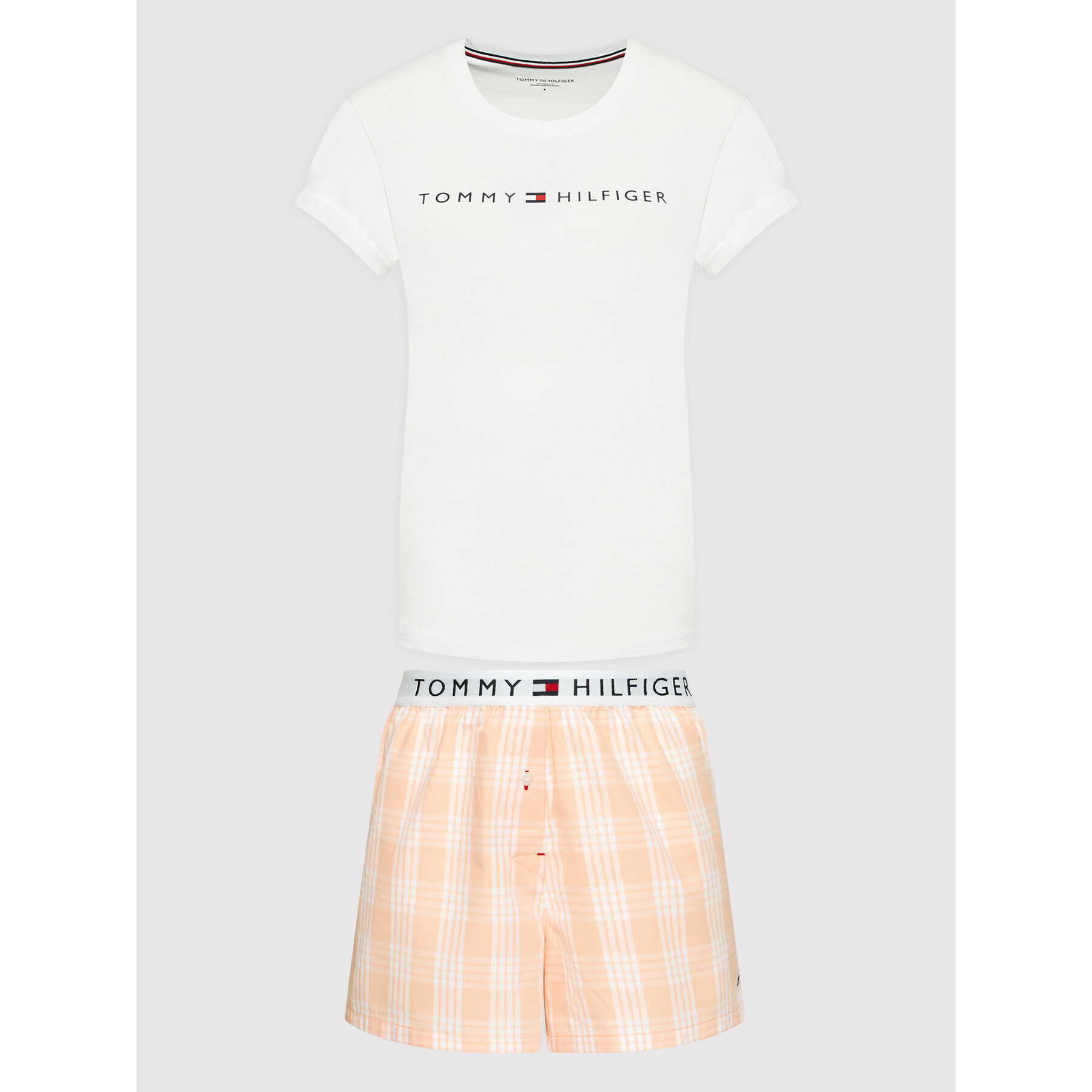 Tommy Hilfiger Pijama UW0UW02975 Colorat Regular Fit - Pled.ro