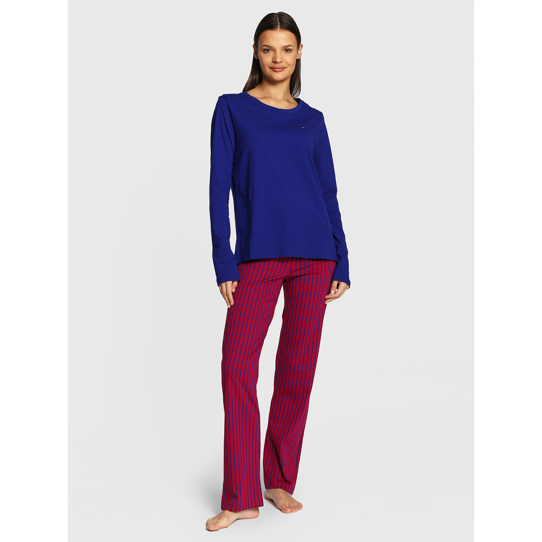 Tommy Hilfiger Pijama UW0UW03880 Colorat Regular Fit - Pled.ro