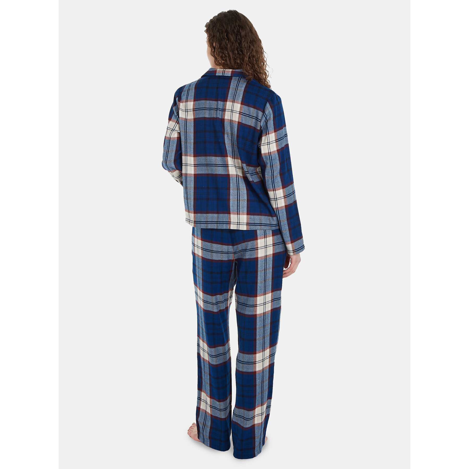 Tommy Hilfiger Pijama UW0UW03961 Albastru Relaxed Fit - Pled.ro