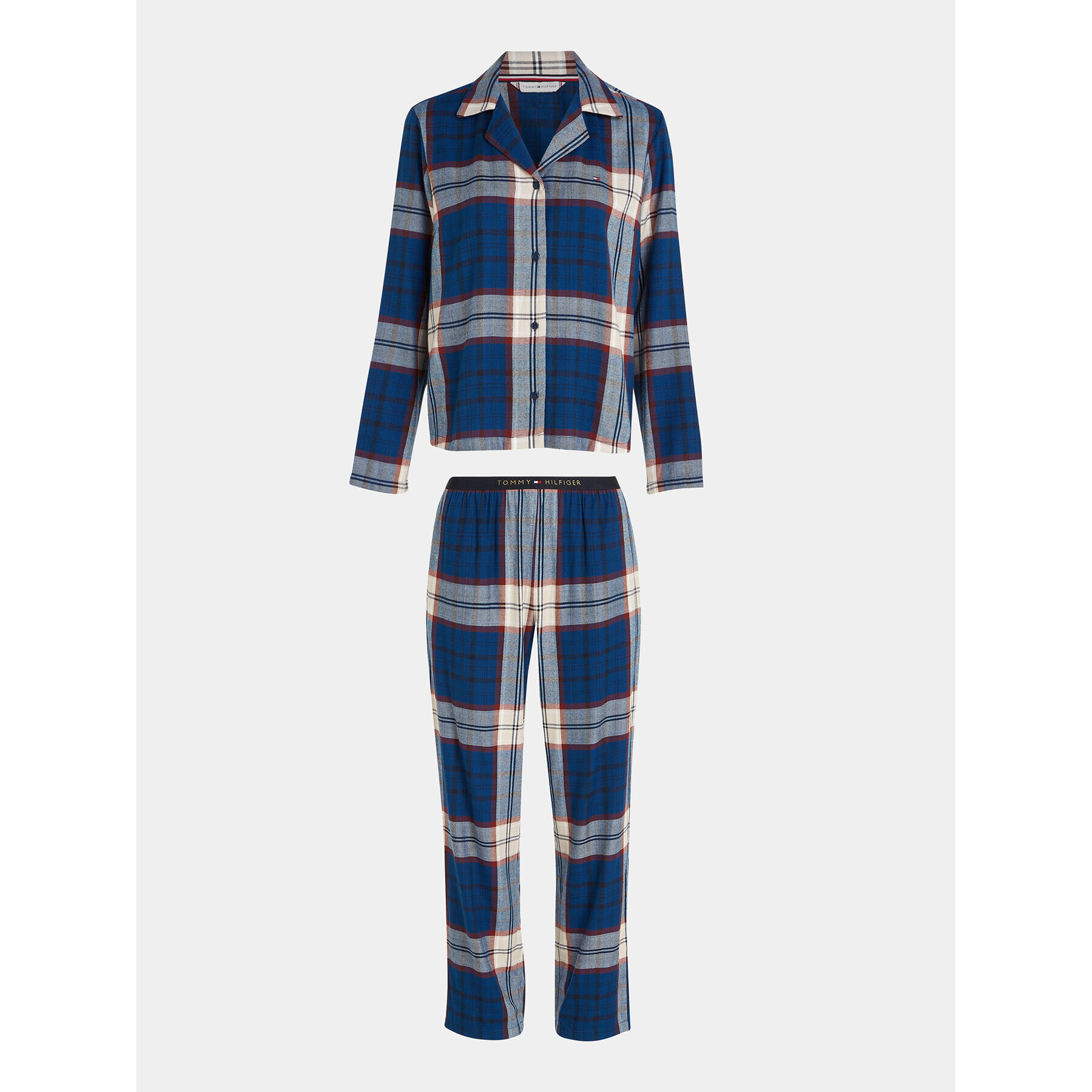 Tommy Hilfiger Pijama UW0UW03961 Albastru Relaxed Fit - Pled.ro